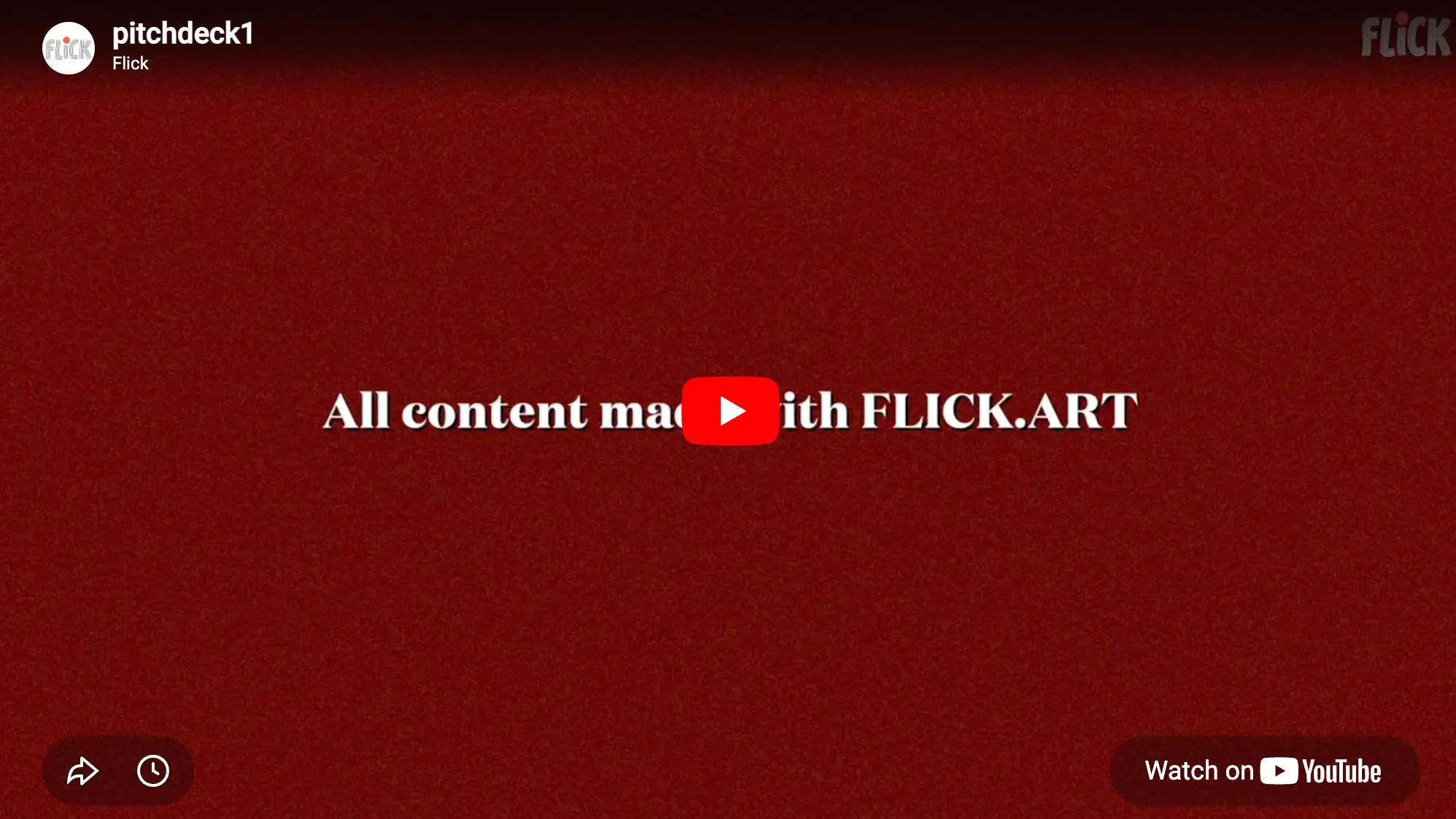 Flick pitchdeck
