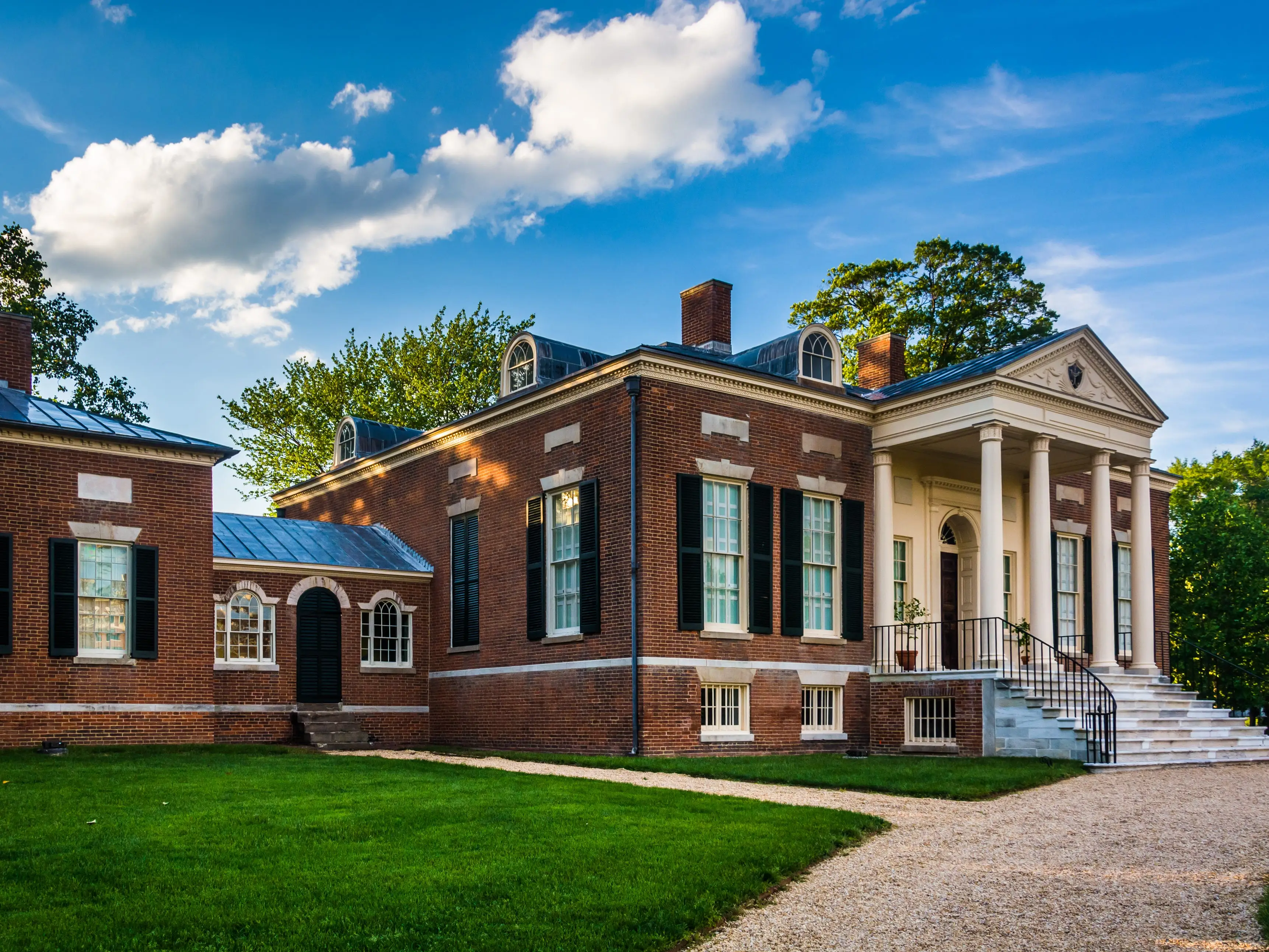The Homewood House at John Hopkins University in Baltimore, Maryland.