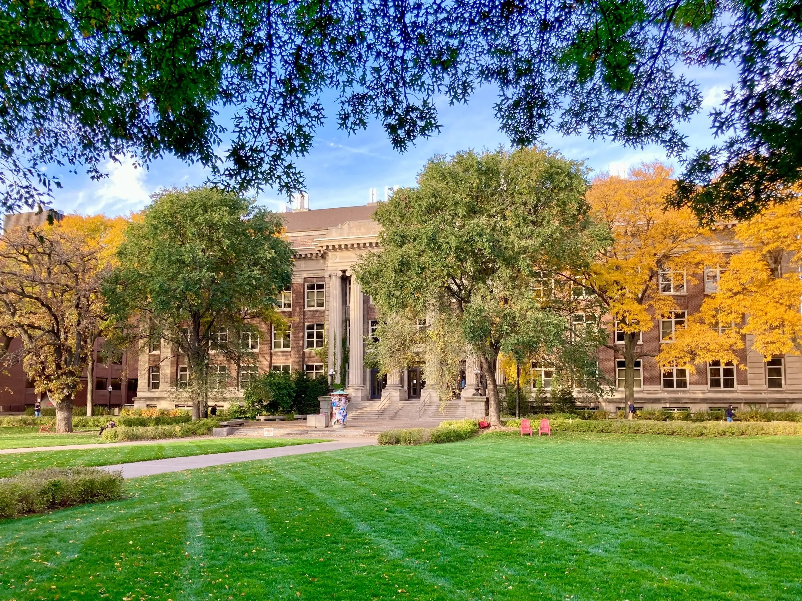 MINNEAPOLIS, MN, USA, OCTOBER 22, 2024: Northrop Mall on the campus of the University of Minnesota.