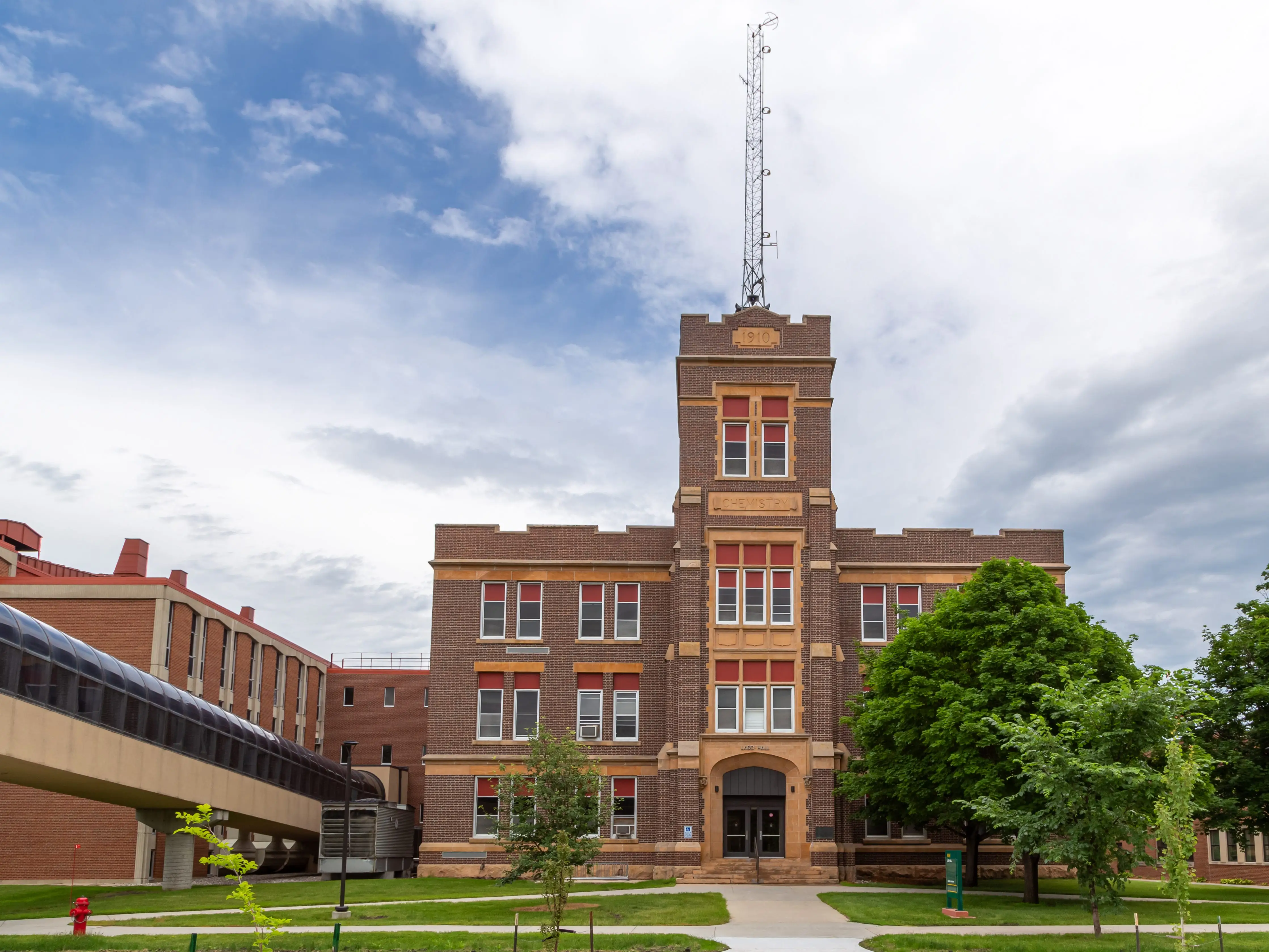 FARGO, ND/USA - JUNE 27, 2019: Chemistry Building on the campus of the North Dakota State University.