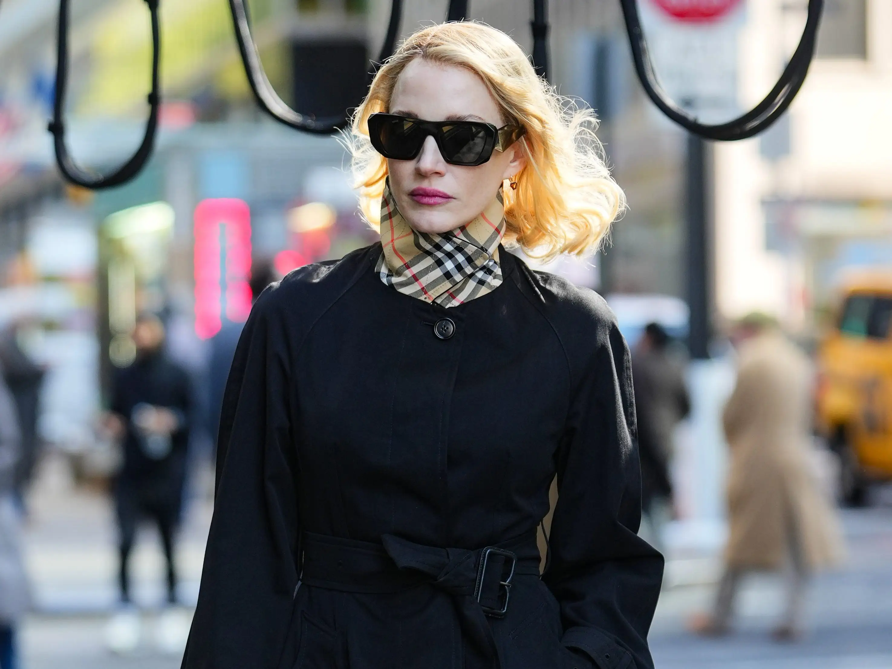 NEW YORK, NY - MAY 4: Jessica Chastain is seen on May 4, 2026 in New York City. (Photo by XNY/Star Max/GC Images)