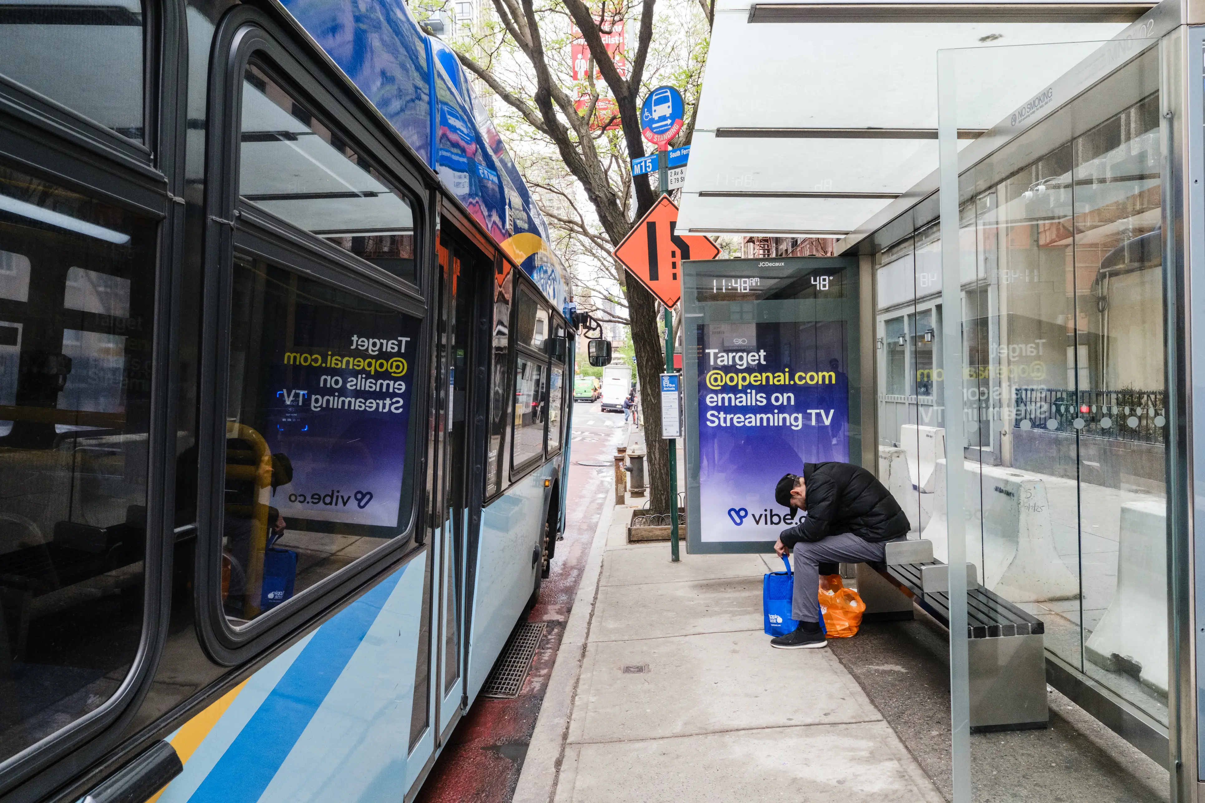 Someone waiting for the bus