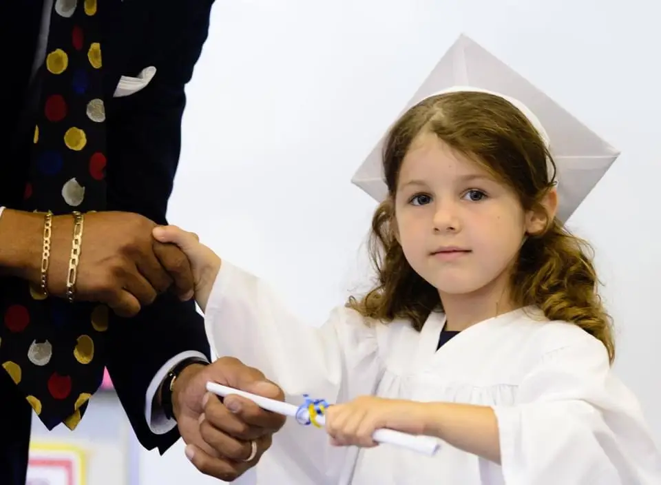 The author's daughter in elementary school.