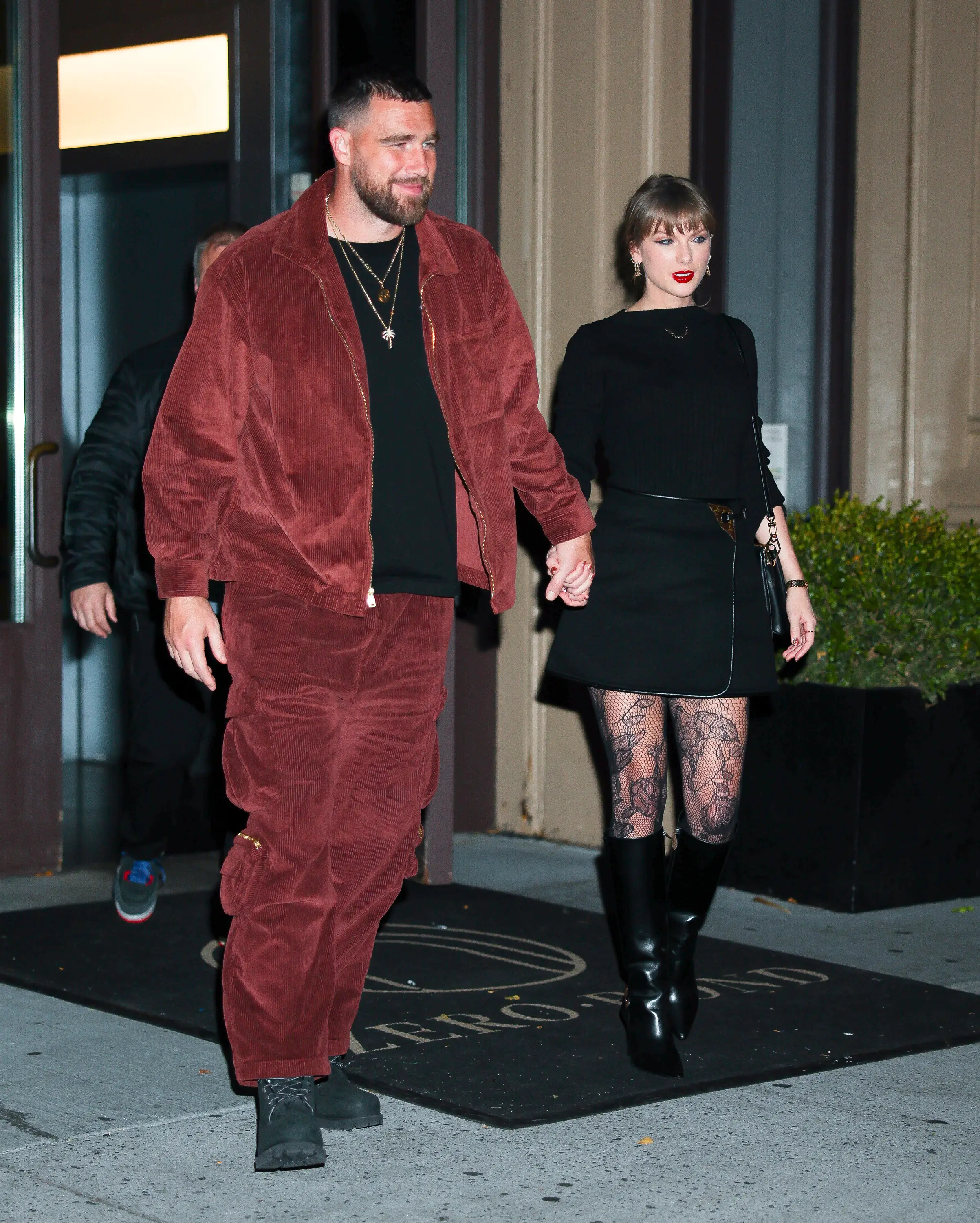 Taylor Swift and Travis Kelce in New York City in November 2025.