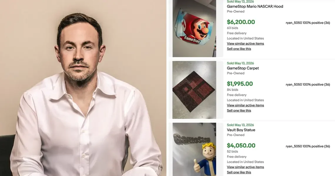 Ryan Cohen’s eBay stunt earned him $168K. His top sale was a Halo Master Chief statue.