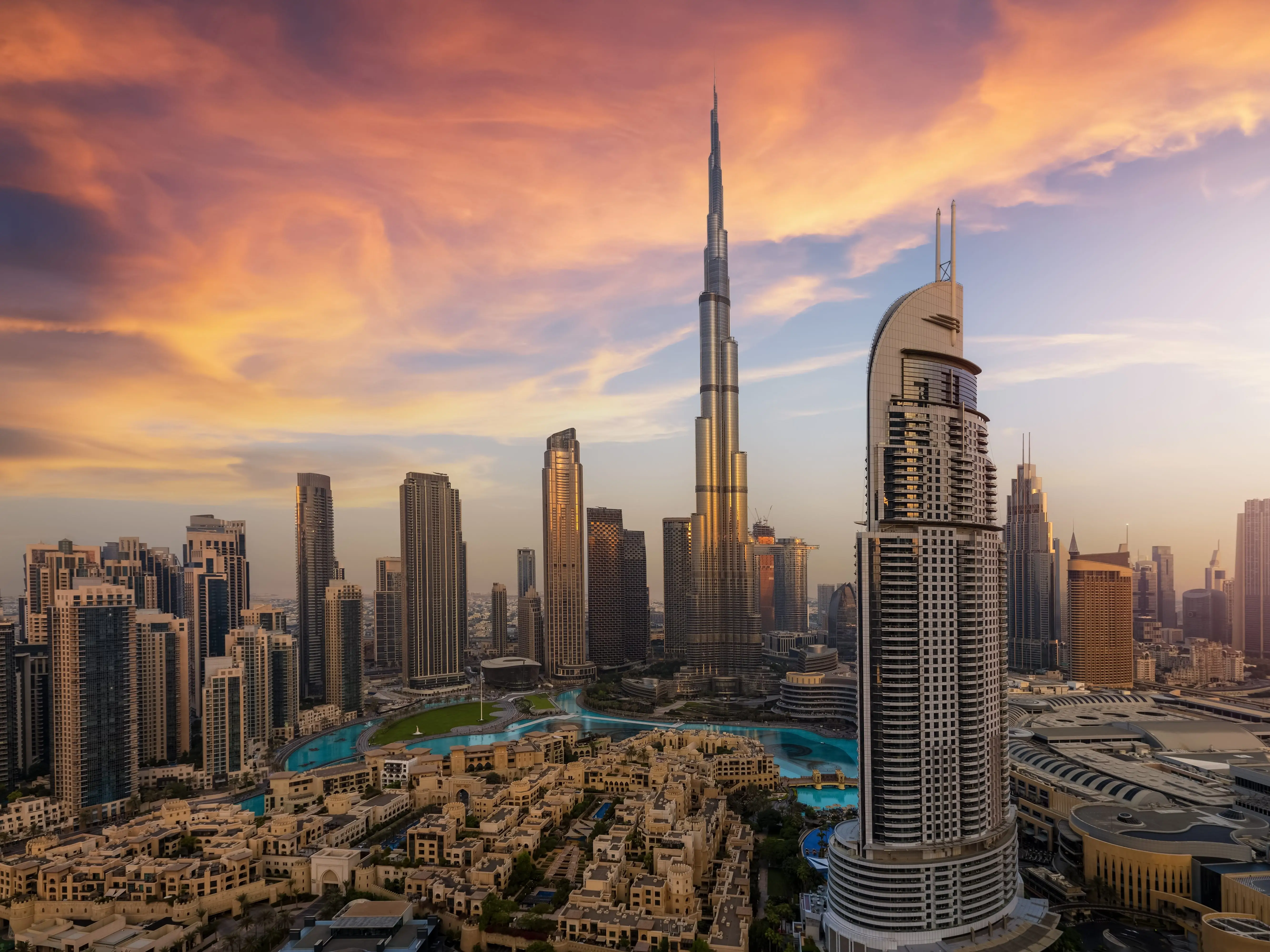 Buildings in Dubai, UAE.