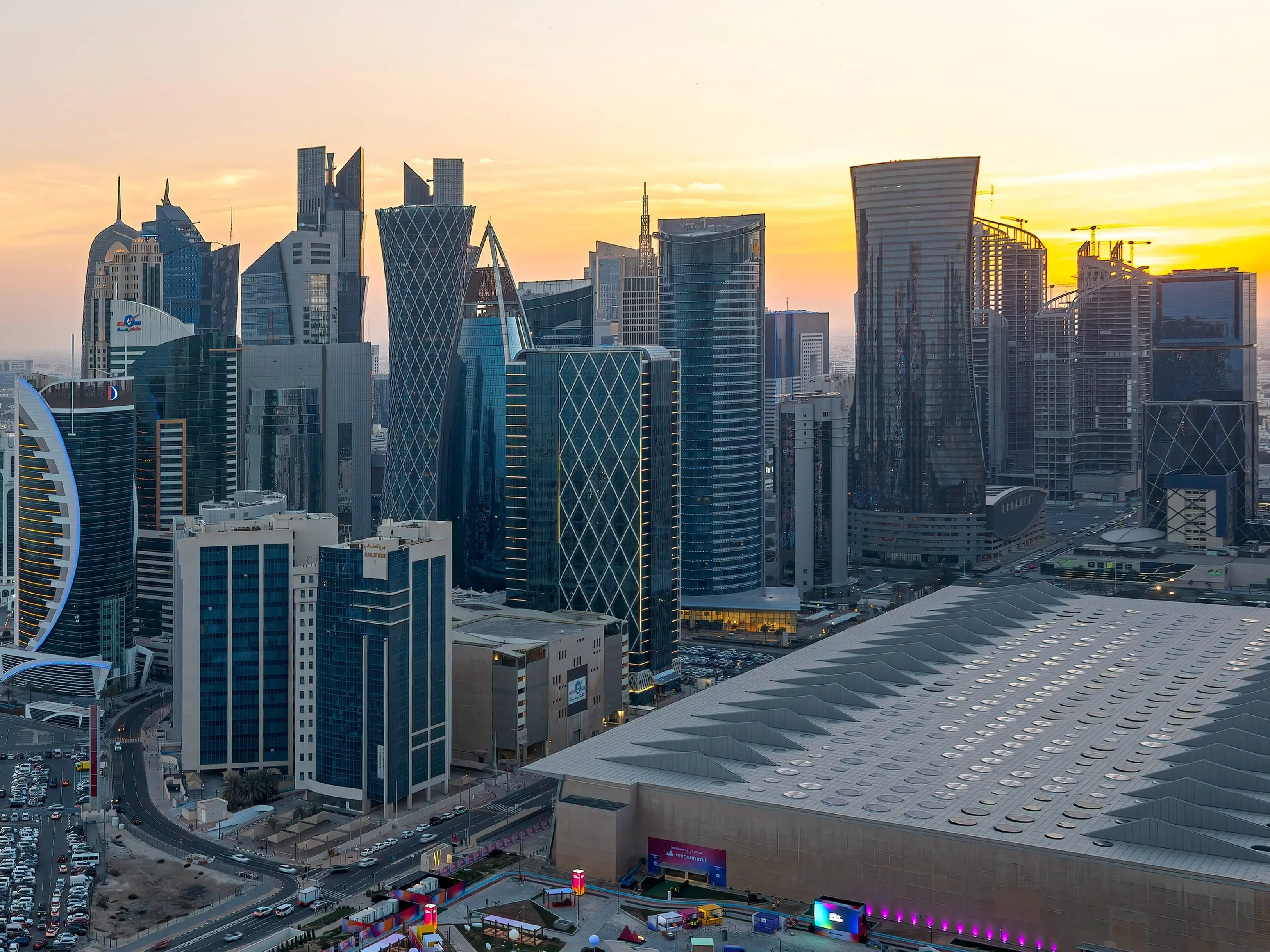 Buildings in Doha, Qatar