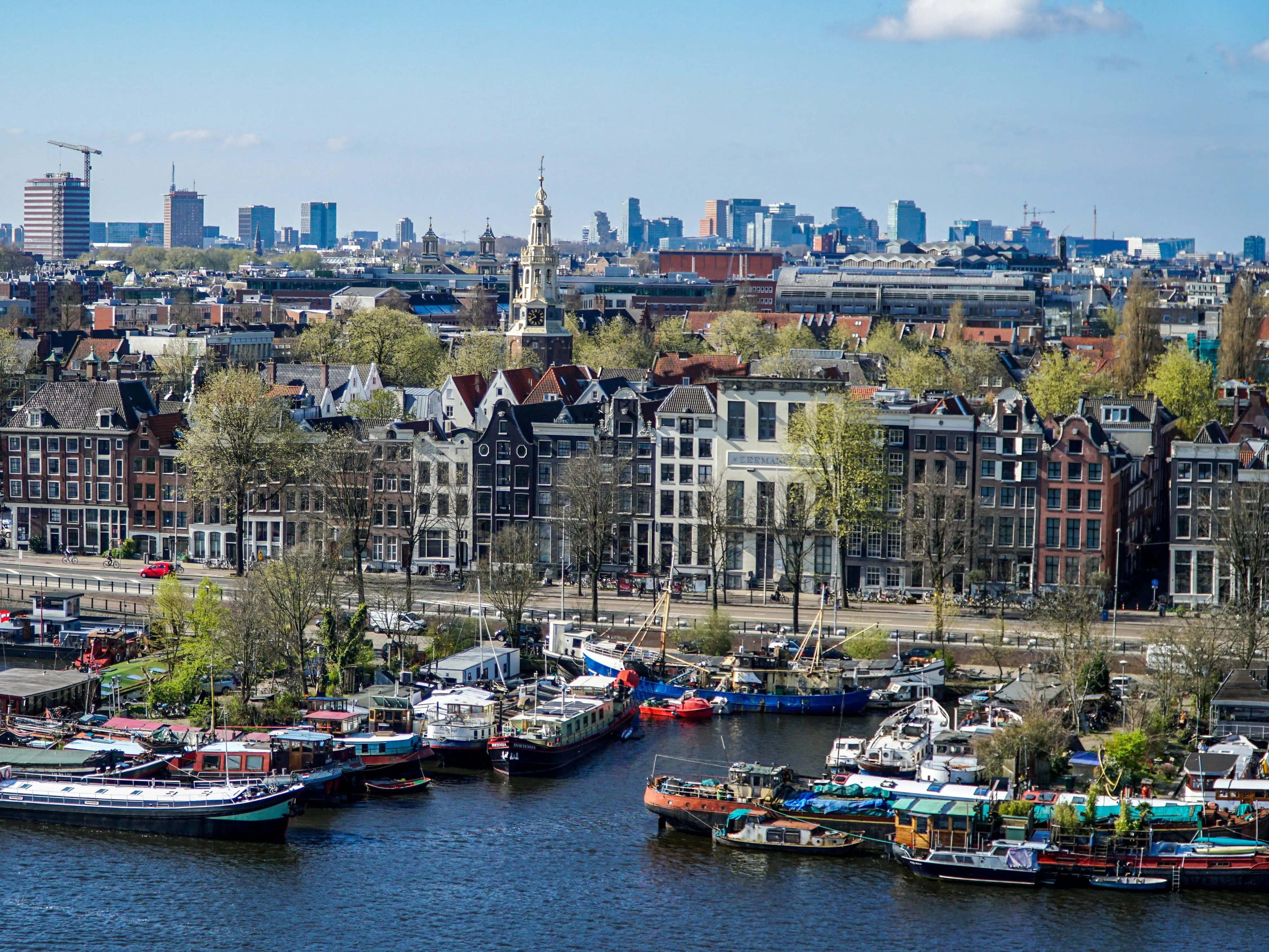 Buildings in Amsterdam, Netherlands.