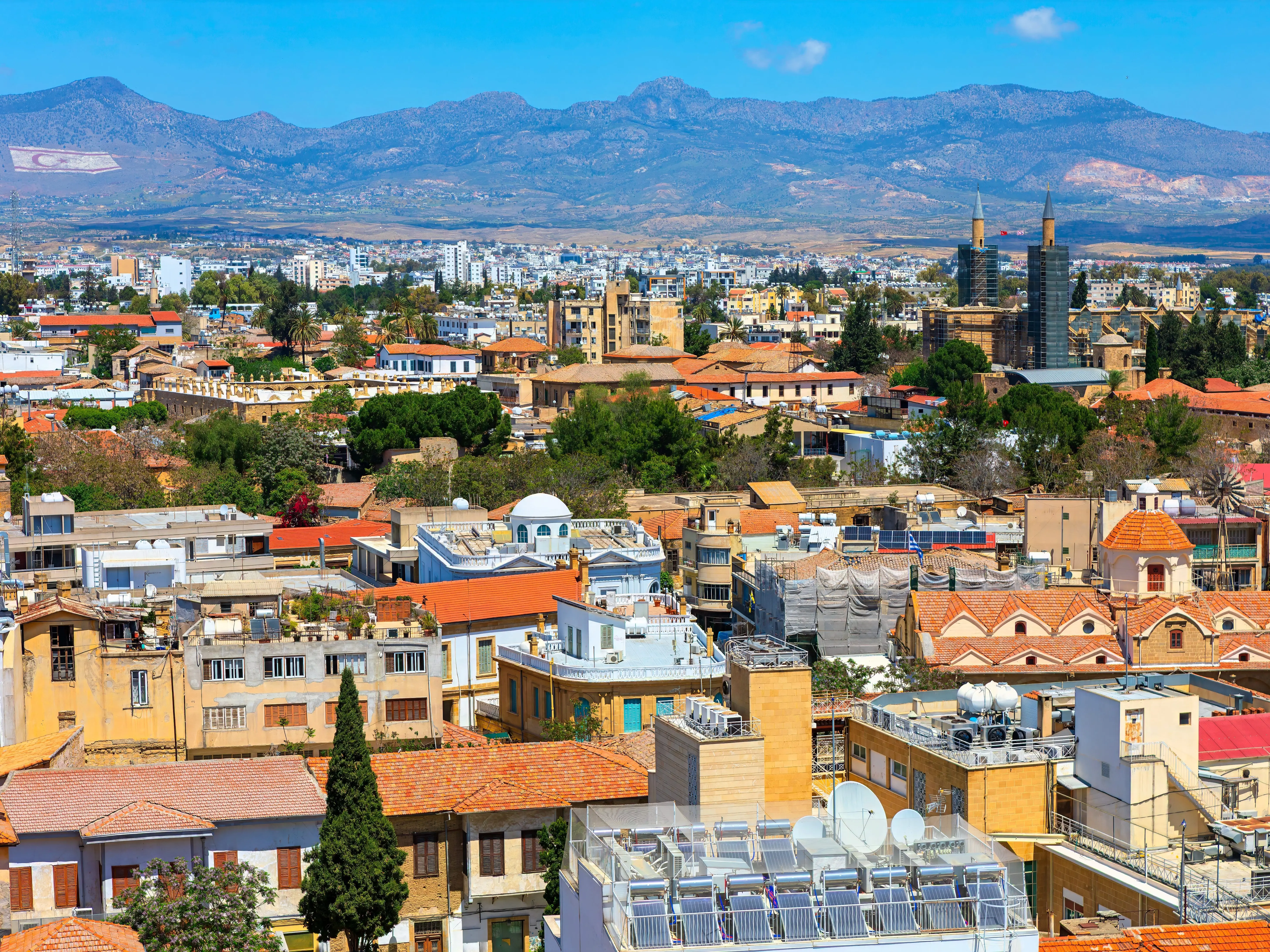 Houses in Nicosia, Cyprus.