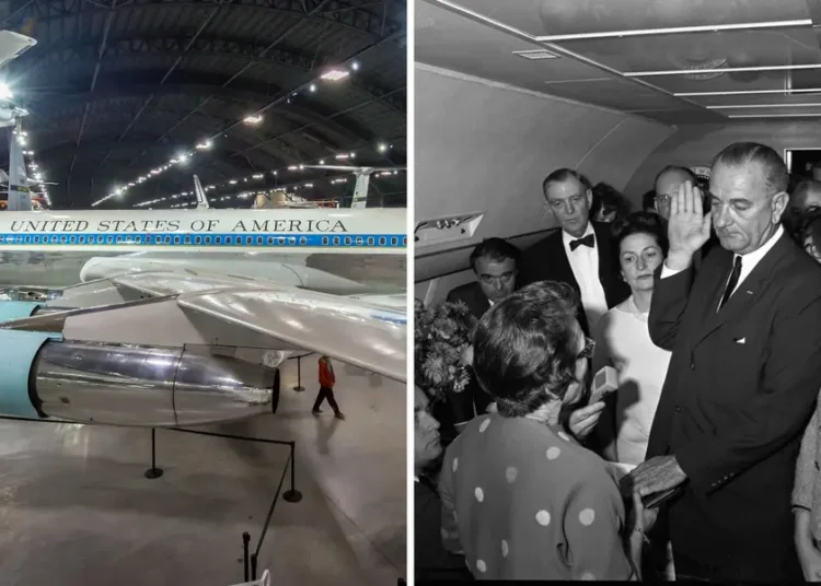 Inside the Air Force One plane used by 8 presidents, where Lyndon B. Johnson was sworn in after JFK’s assassination