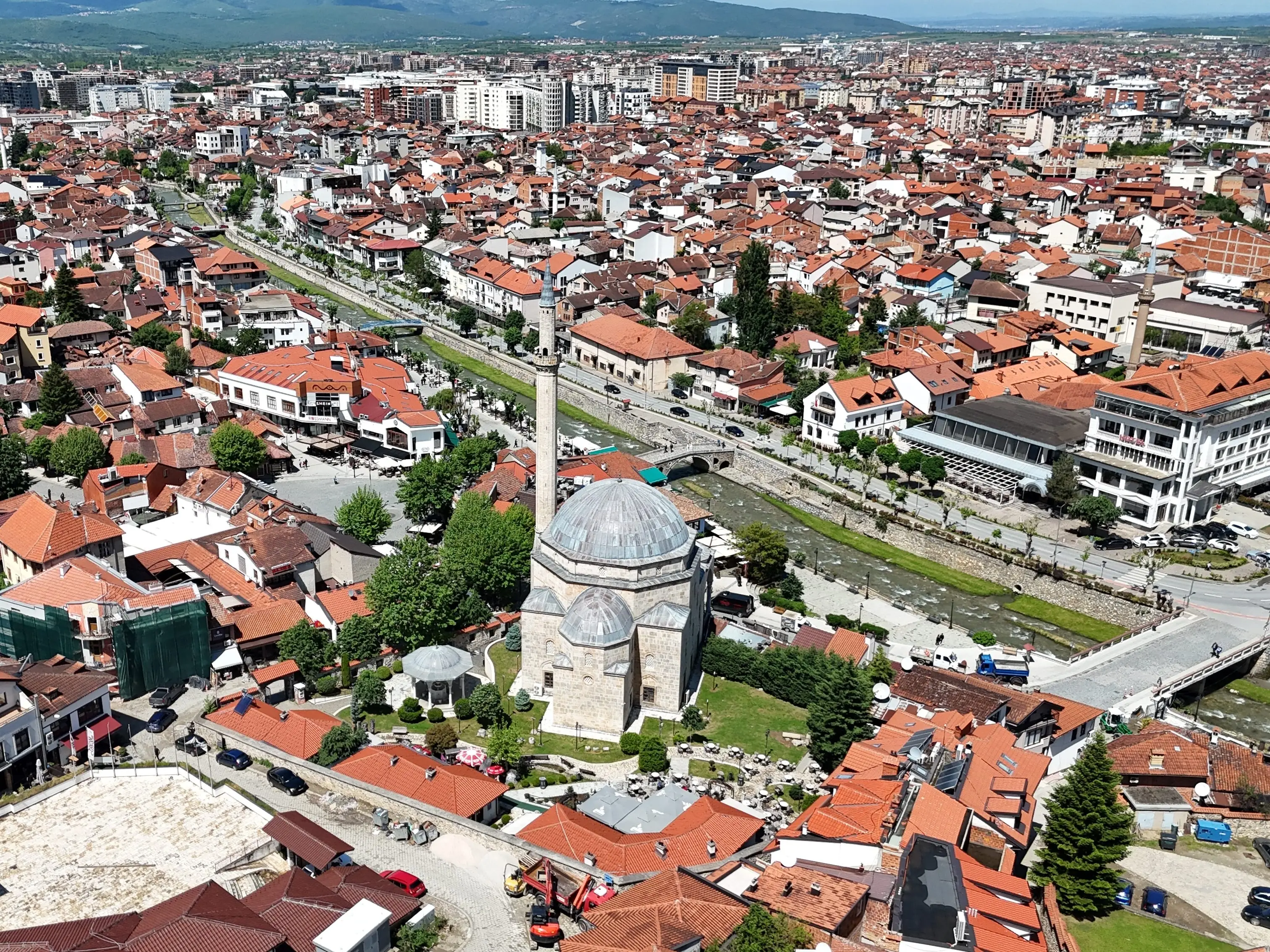 Buildings in Prizren, Kosovo.
