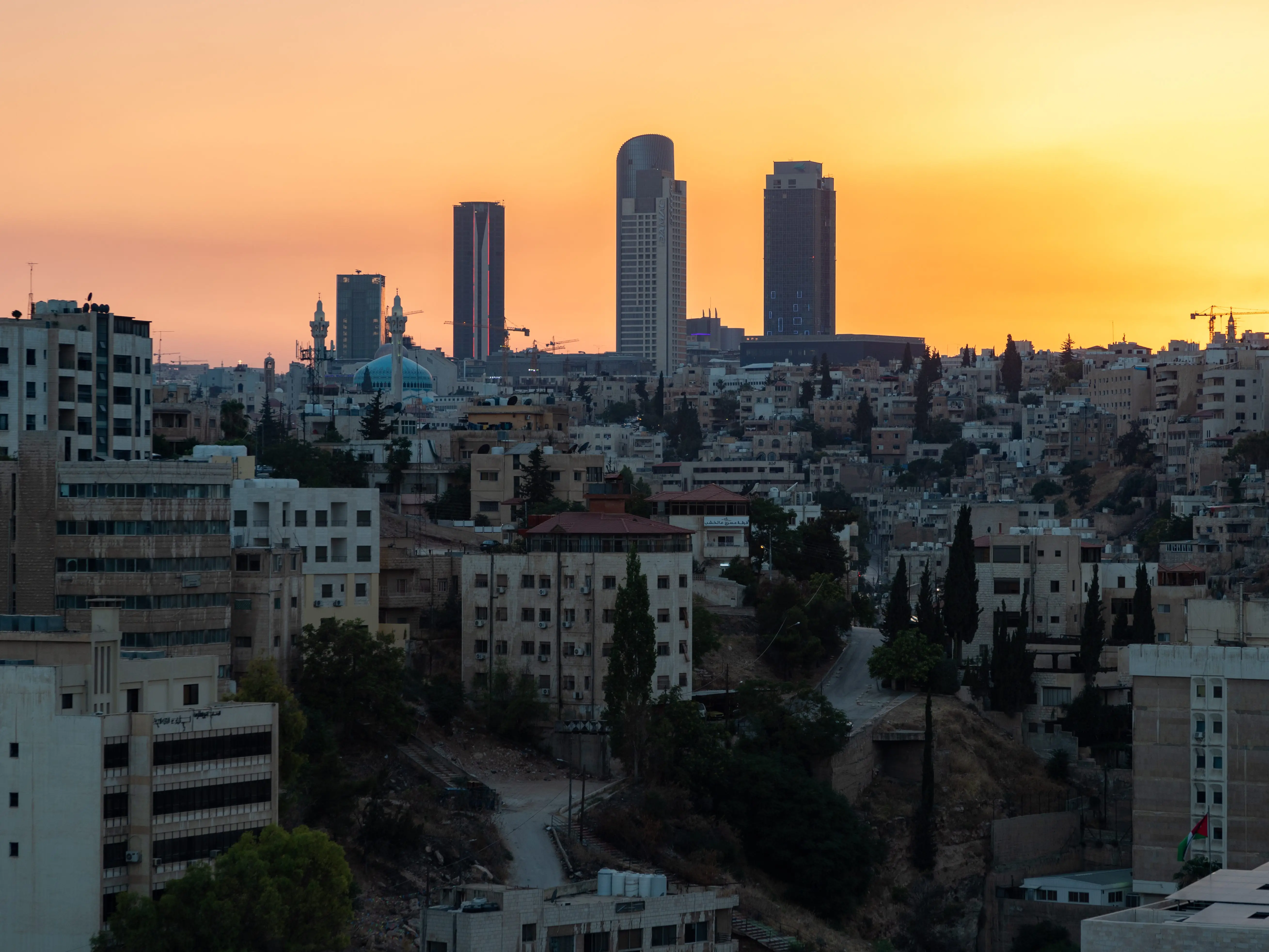 Buildings in Amman, Jordan.