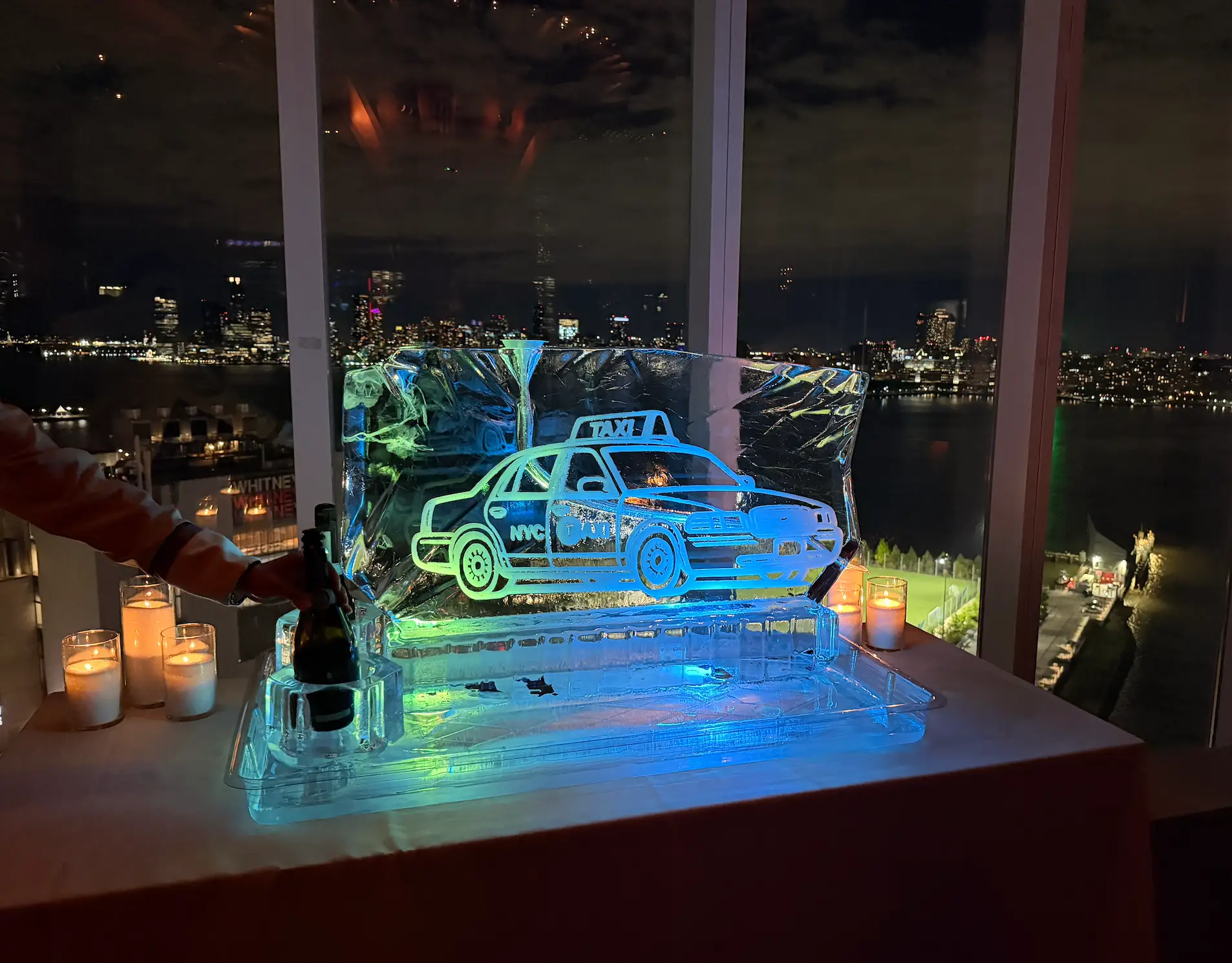 taxi cab ice luge