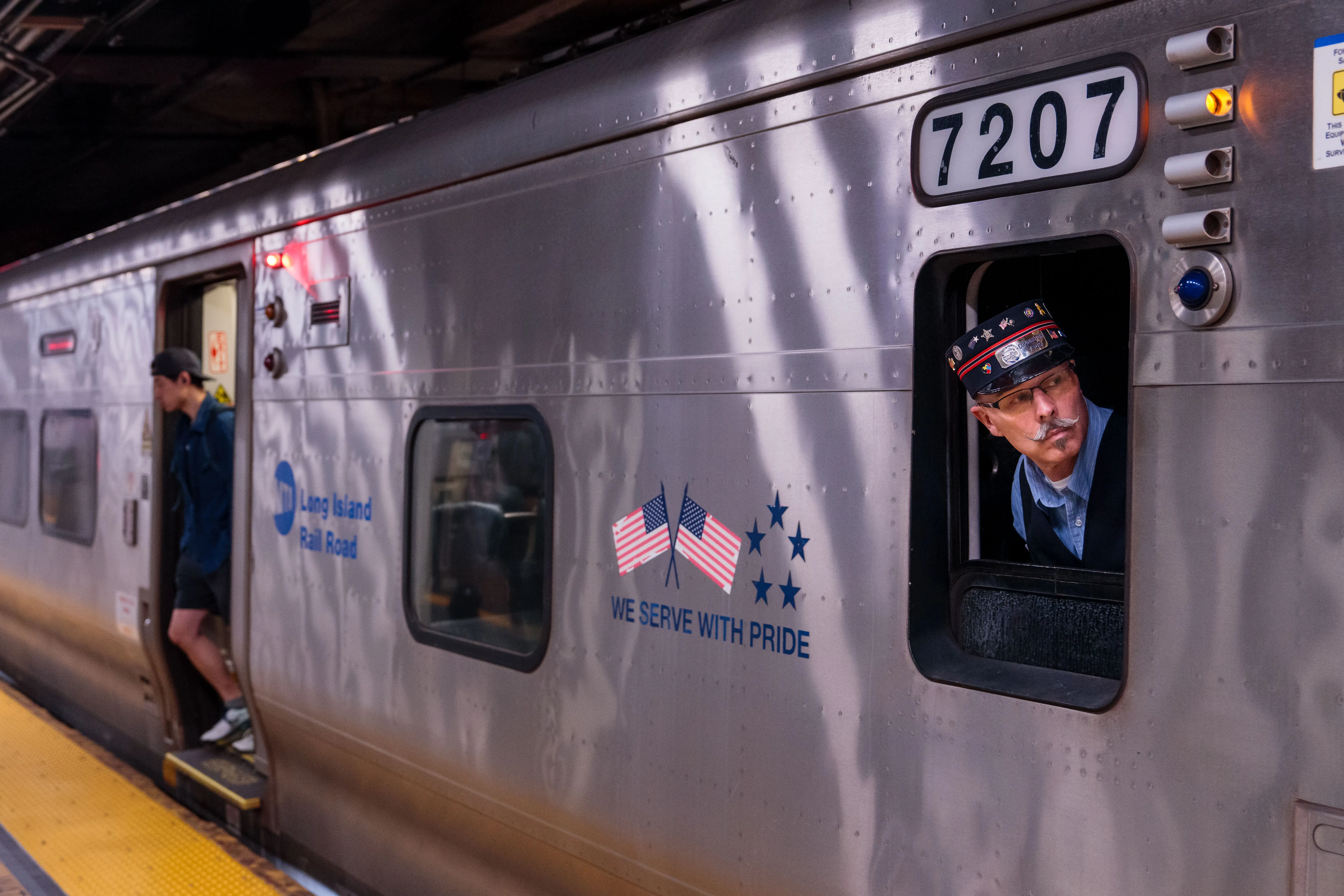 A Long Island Railroad train