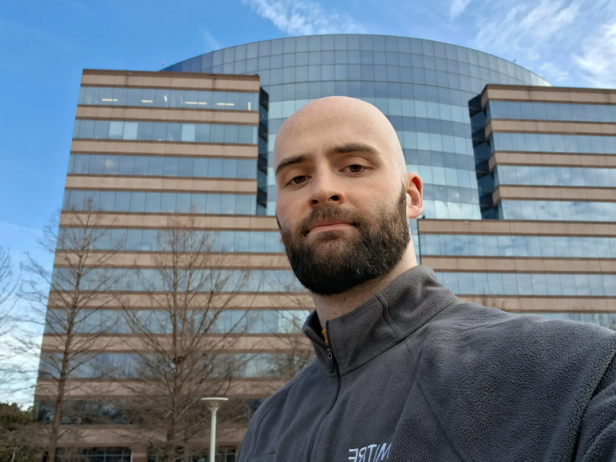 Charles Broomfield outside Amazon office