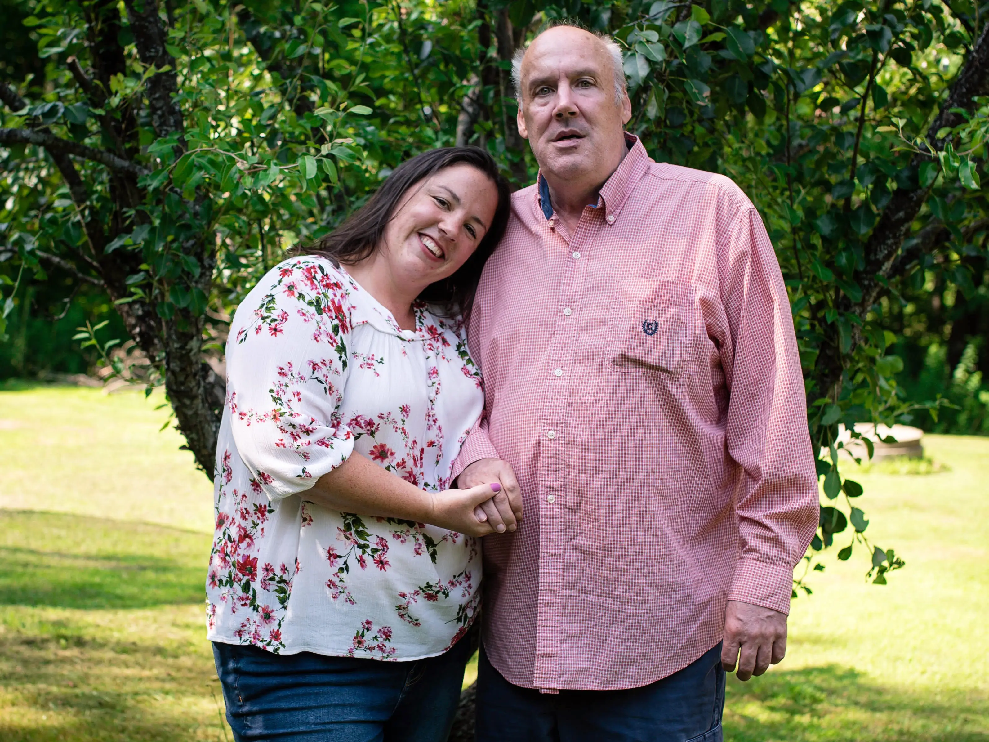 Kelly Burch and her father