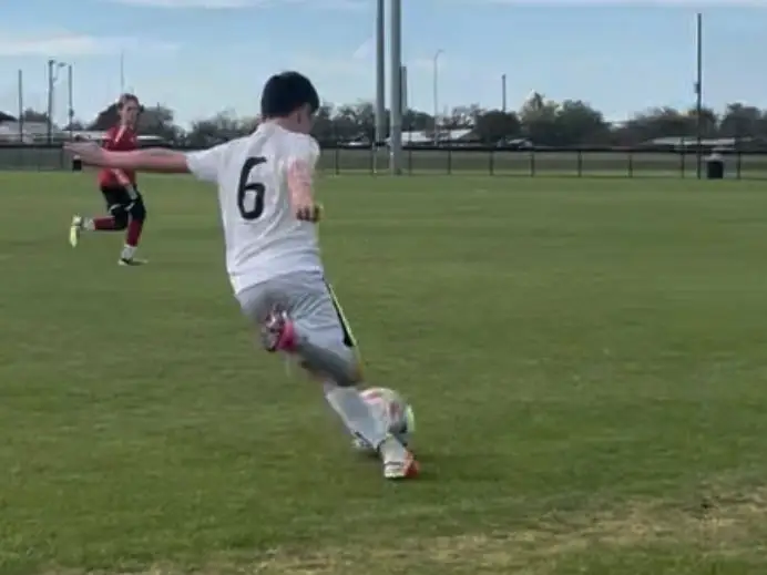 The author's son plays soccer.