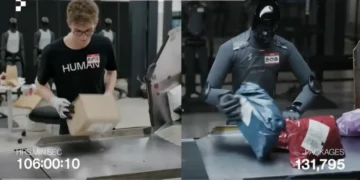 Figure AI had one of its robots race a human to sort packages. It lost.