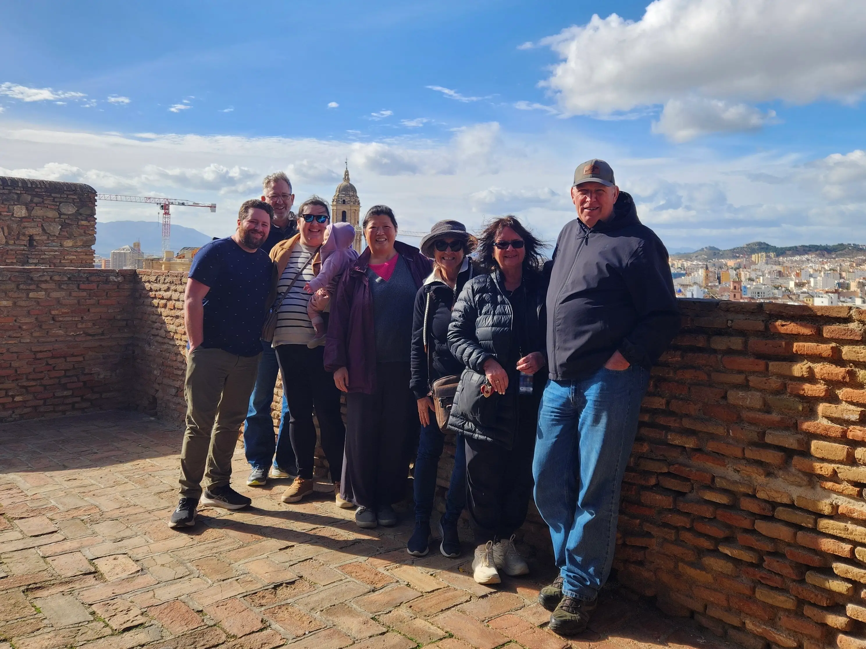 The author with their family in Malaga Spain