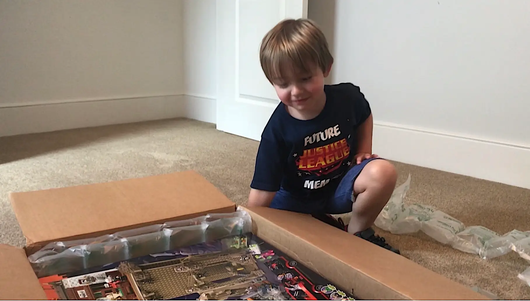 The author's son with his 'House Fairy' gift.