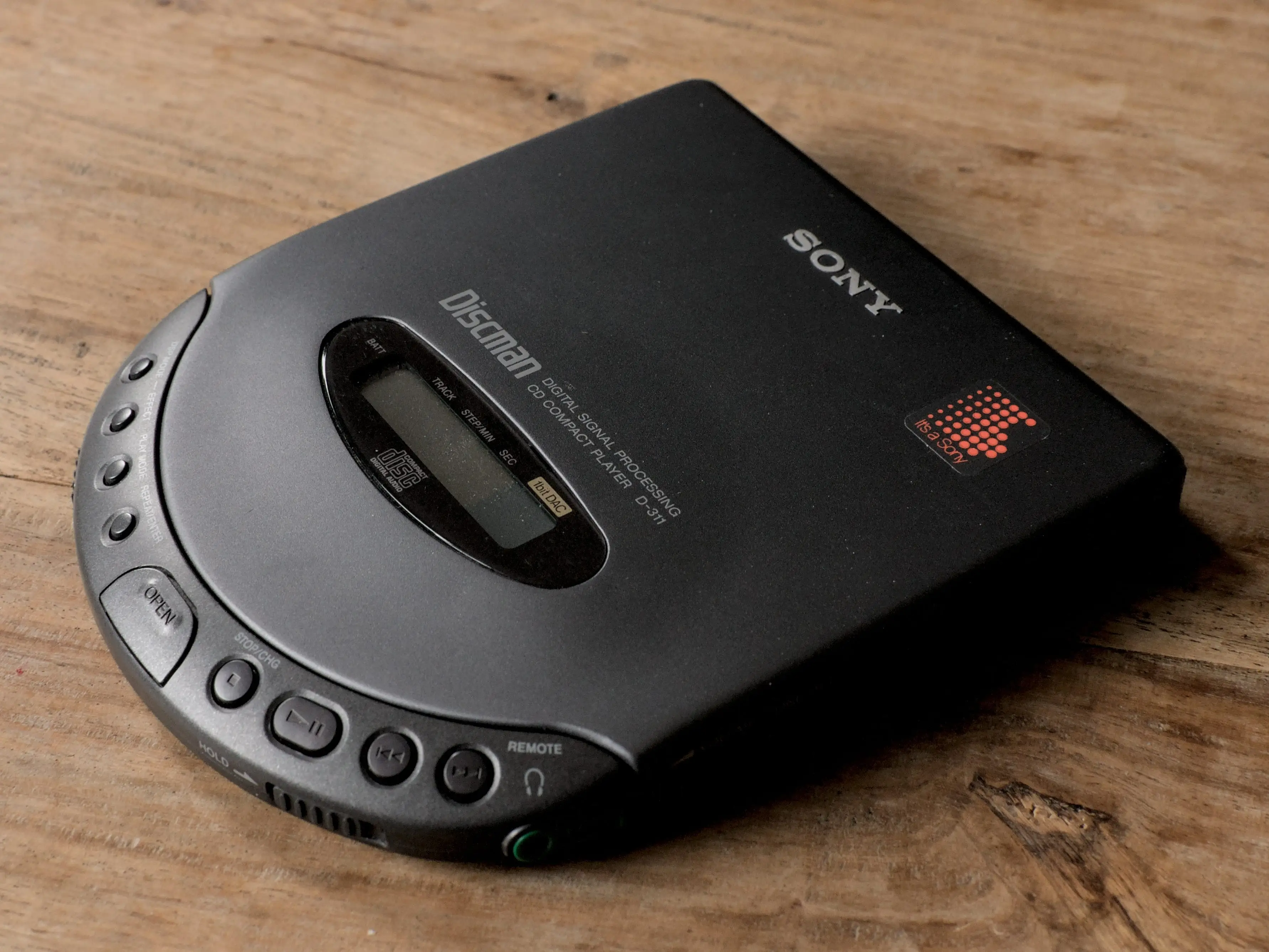 A Sony Discman.