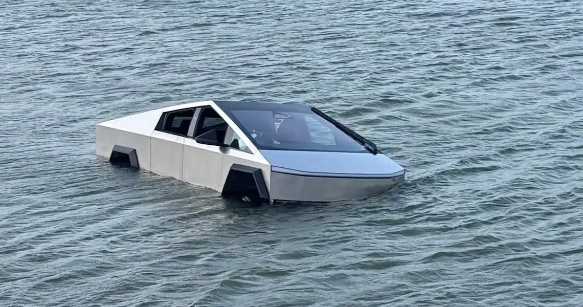 Don’t drive your Cybertruck into a lake
