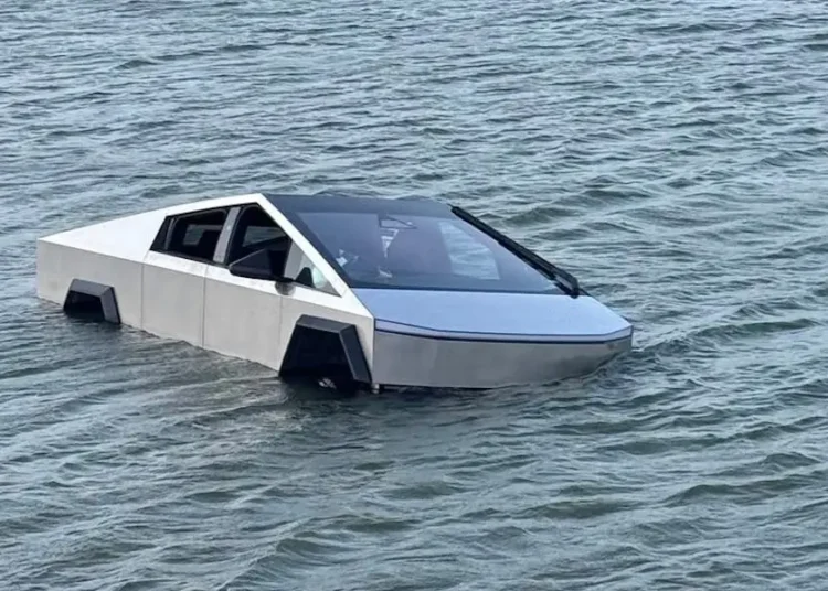 Don’t drive your Cybertruck into a lake