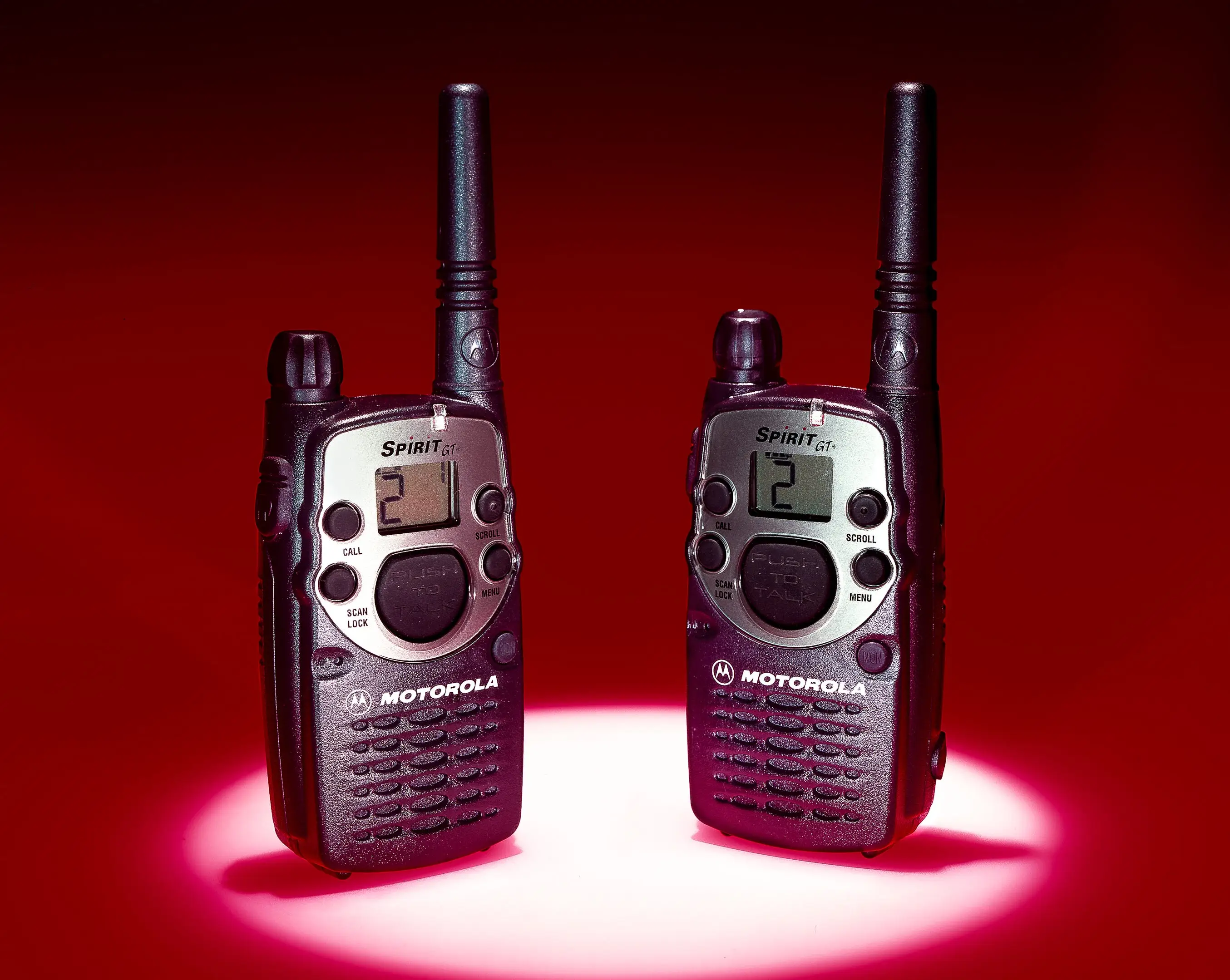 Two Motorola Walkie Talkies