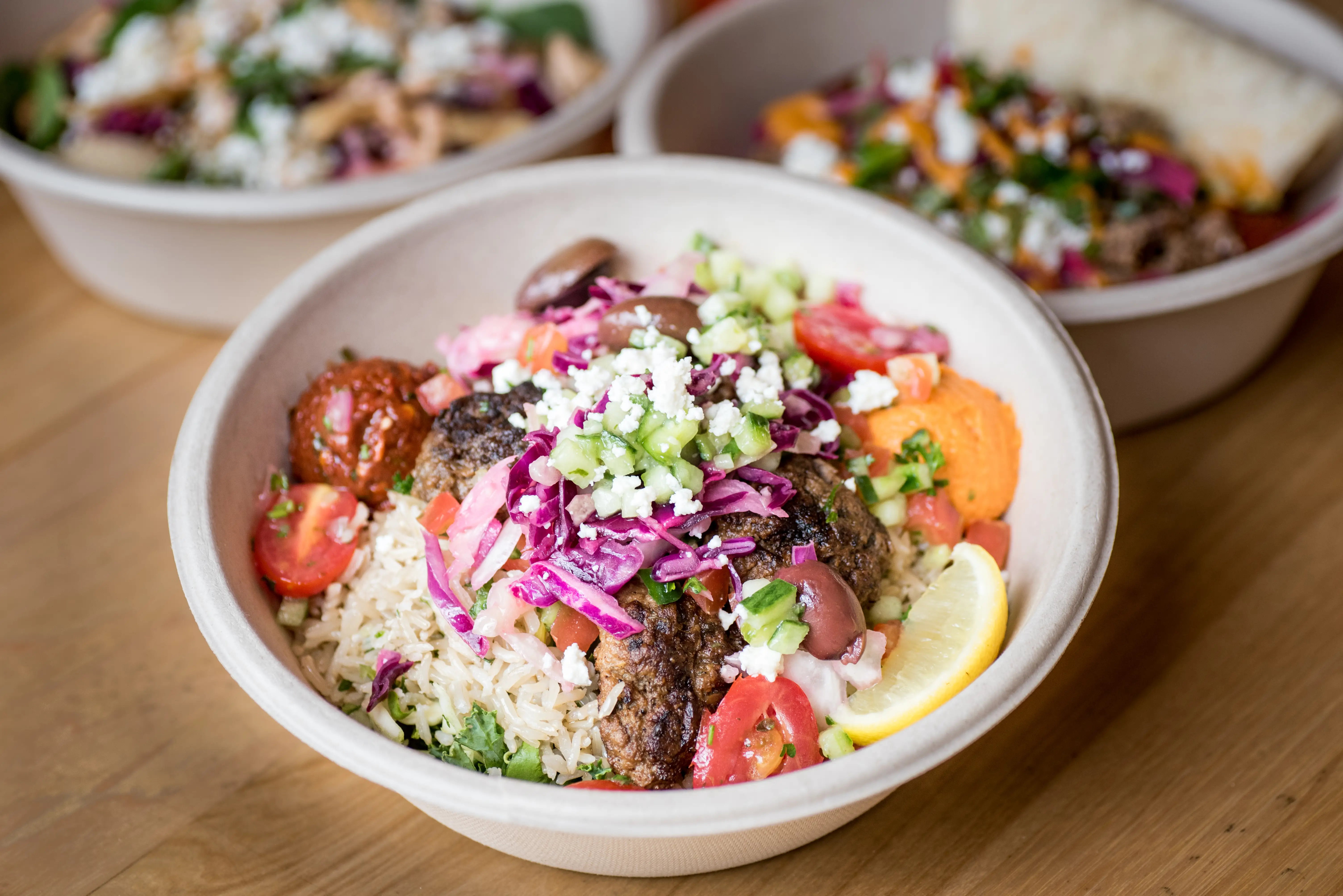Grain bowls from the Mediterranean chain Cava.