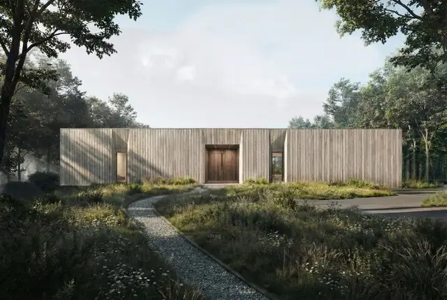 North Facade render