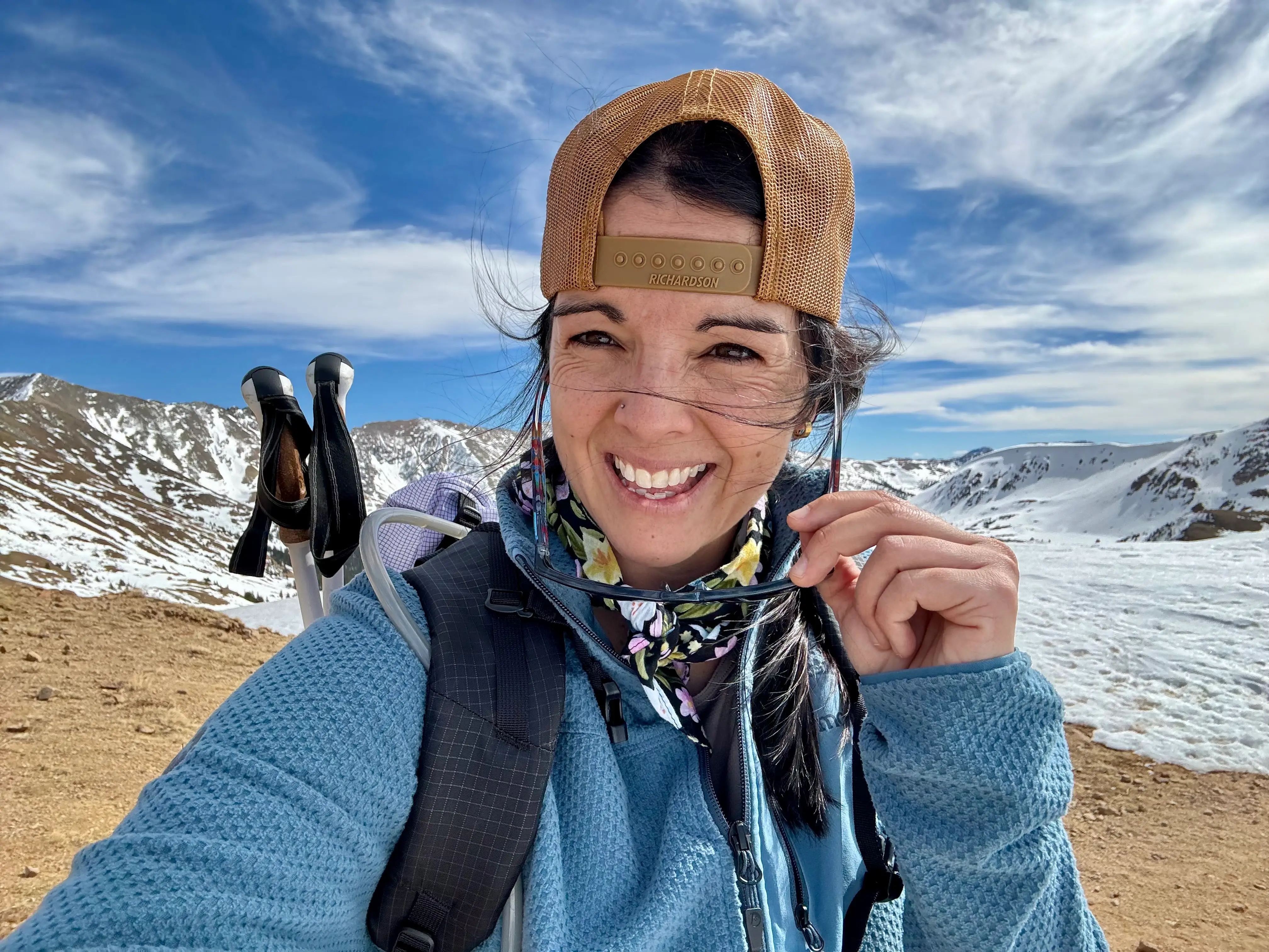 Mary Beth Skylis while hiking