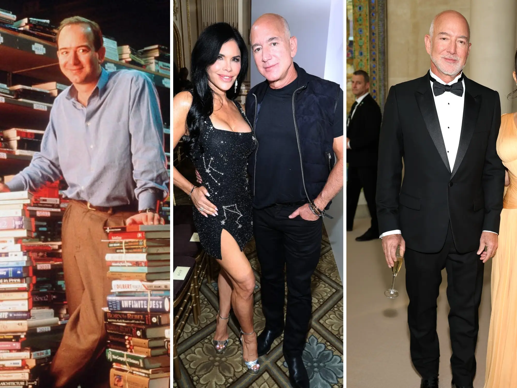 Jeff Bezos over the years.