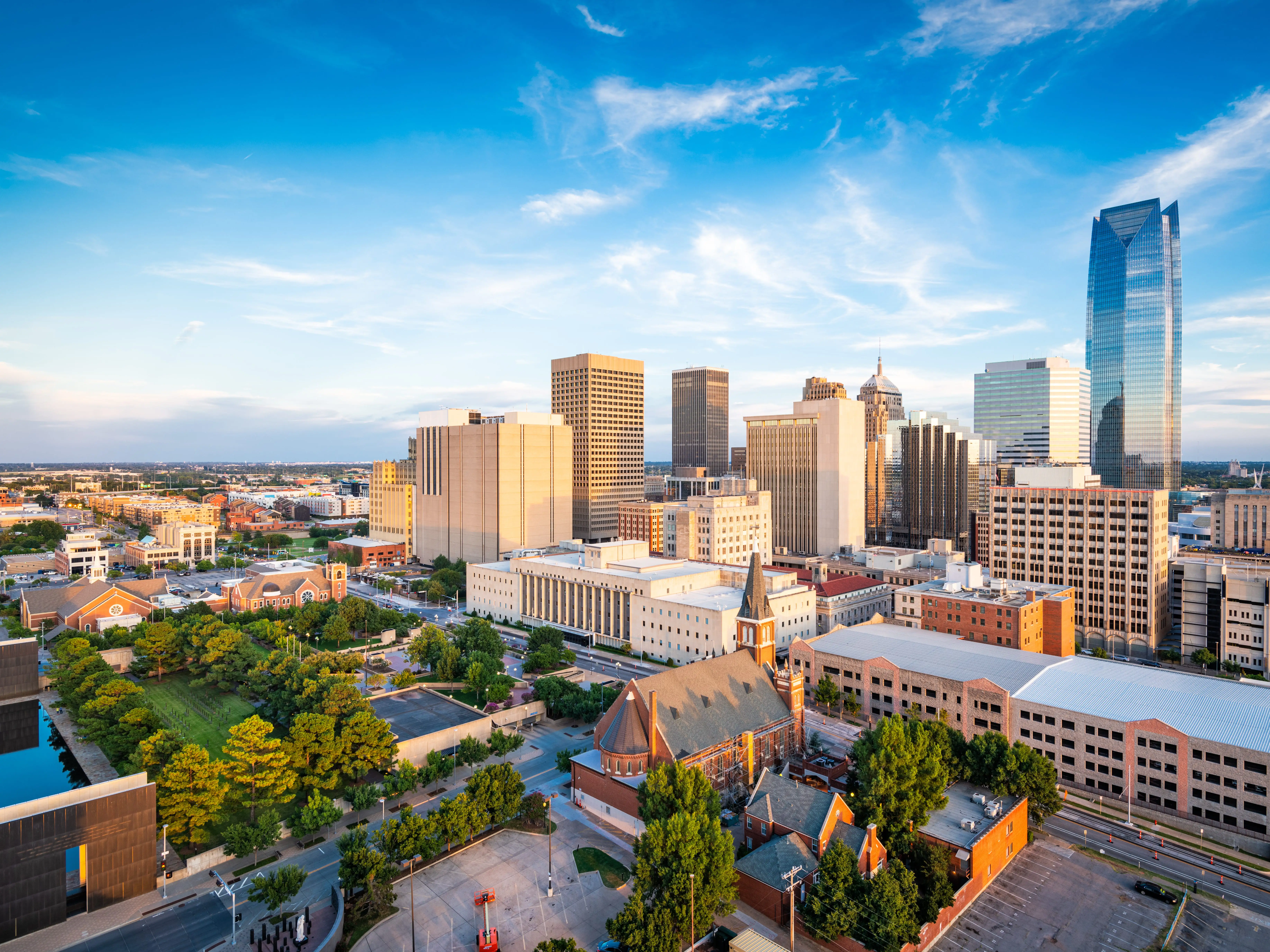 Skyline of Oklahoma City, Oklahoma.