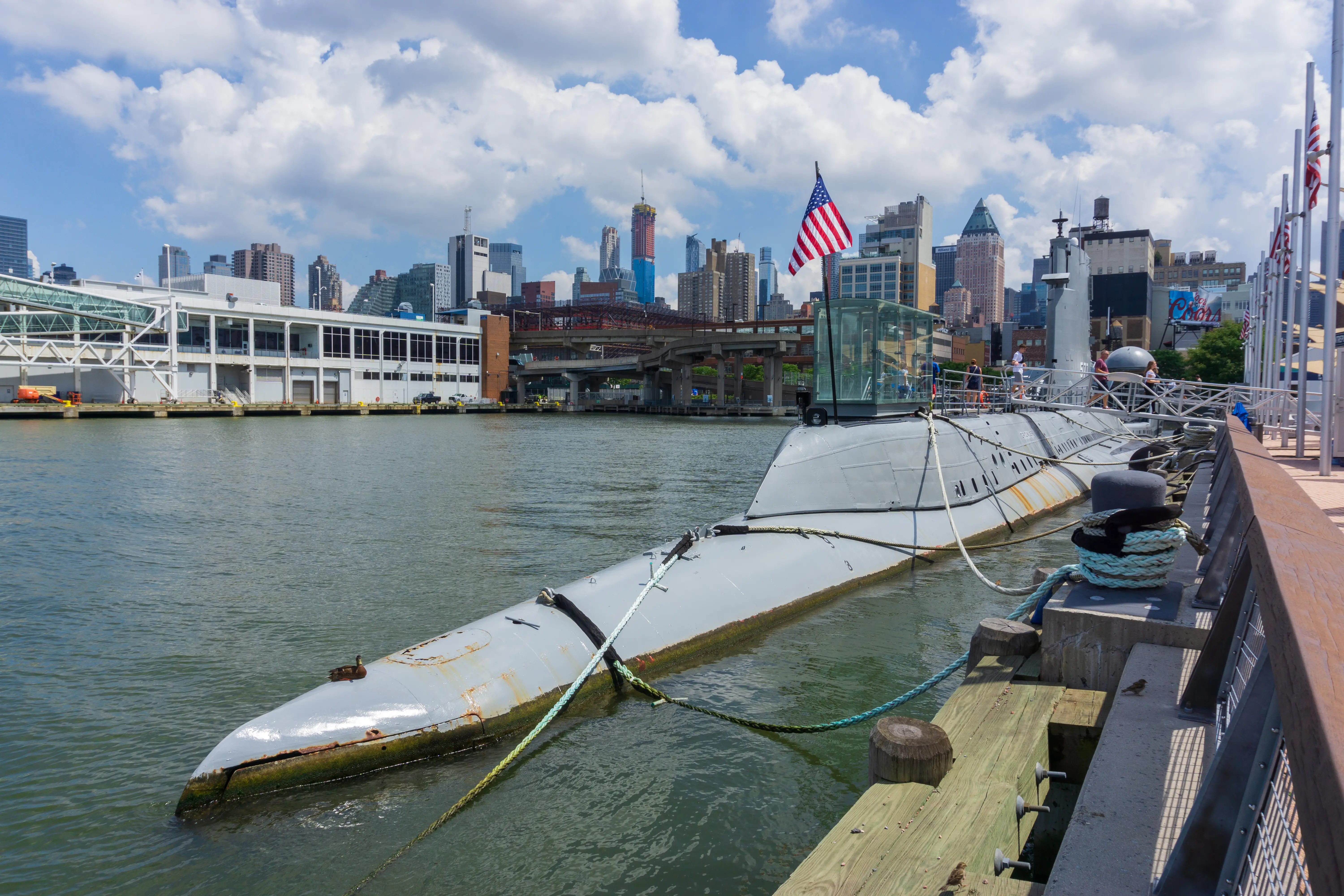 The USS Growler in New York City.
