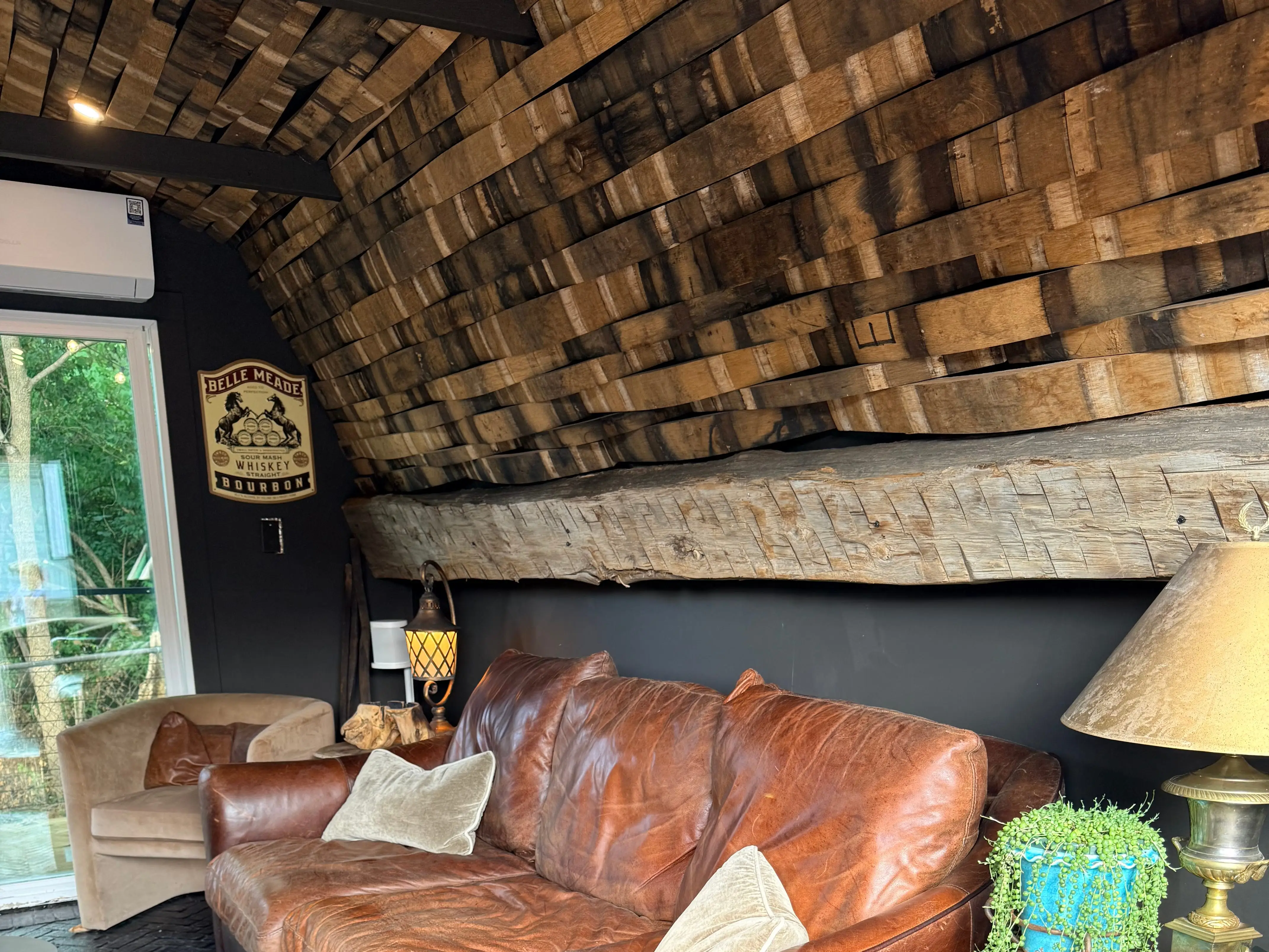 Inside the shed after its renovations.