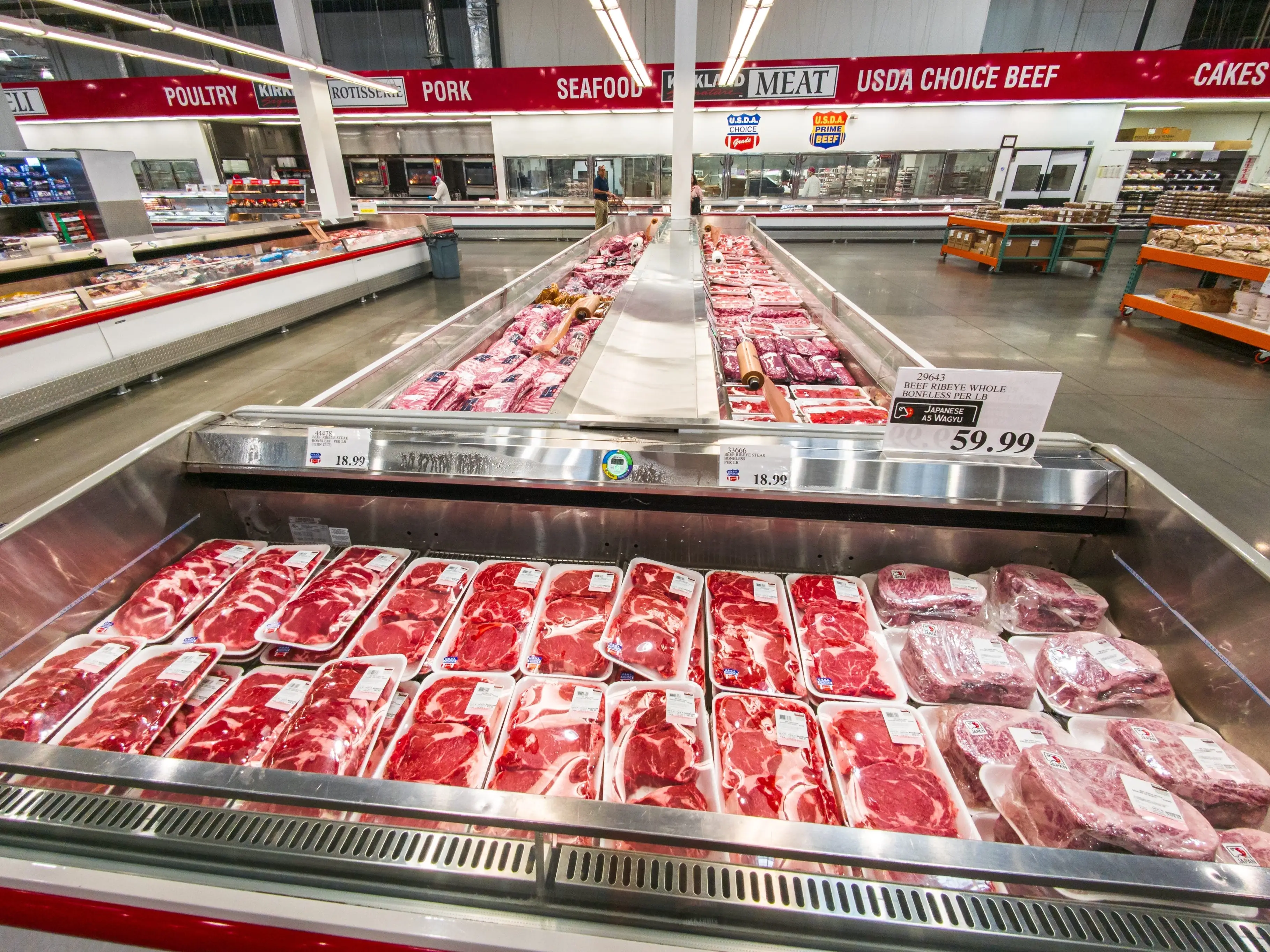 Beef selection at Costco