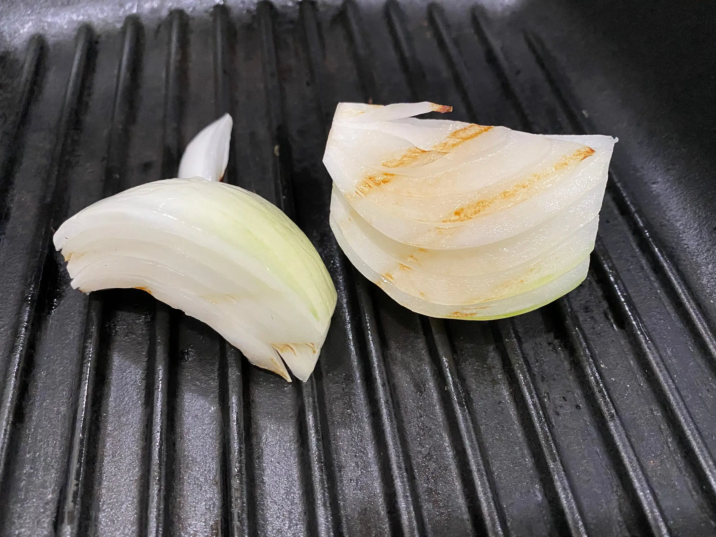 onion on grill