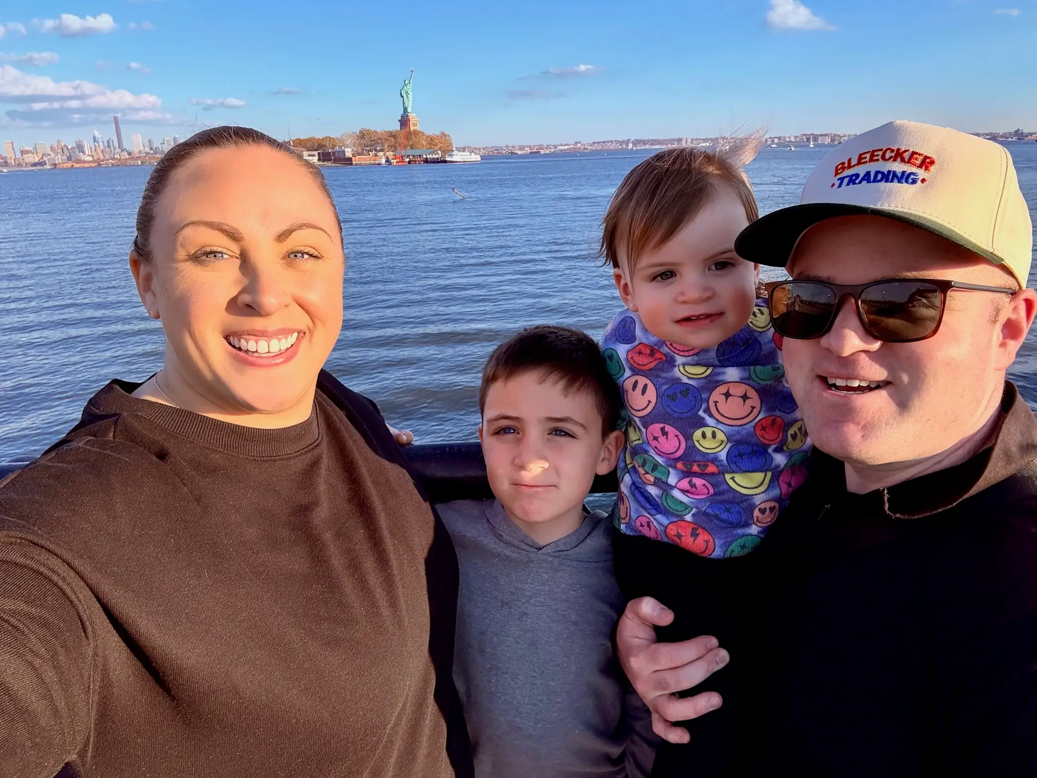 The author pictured with his wife and their two children.