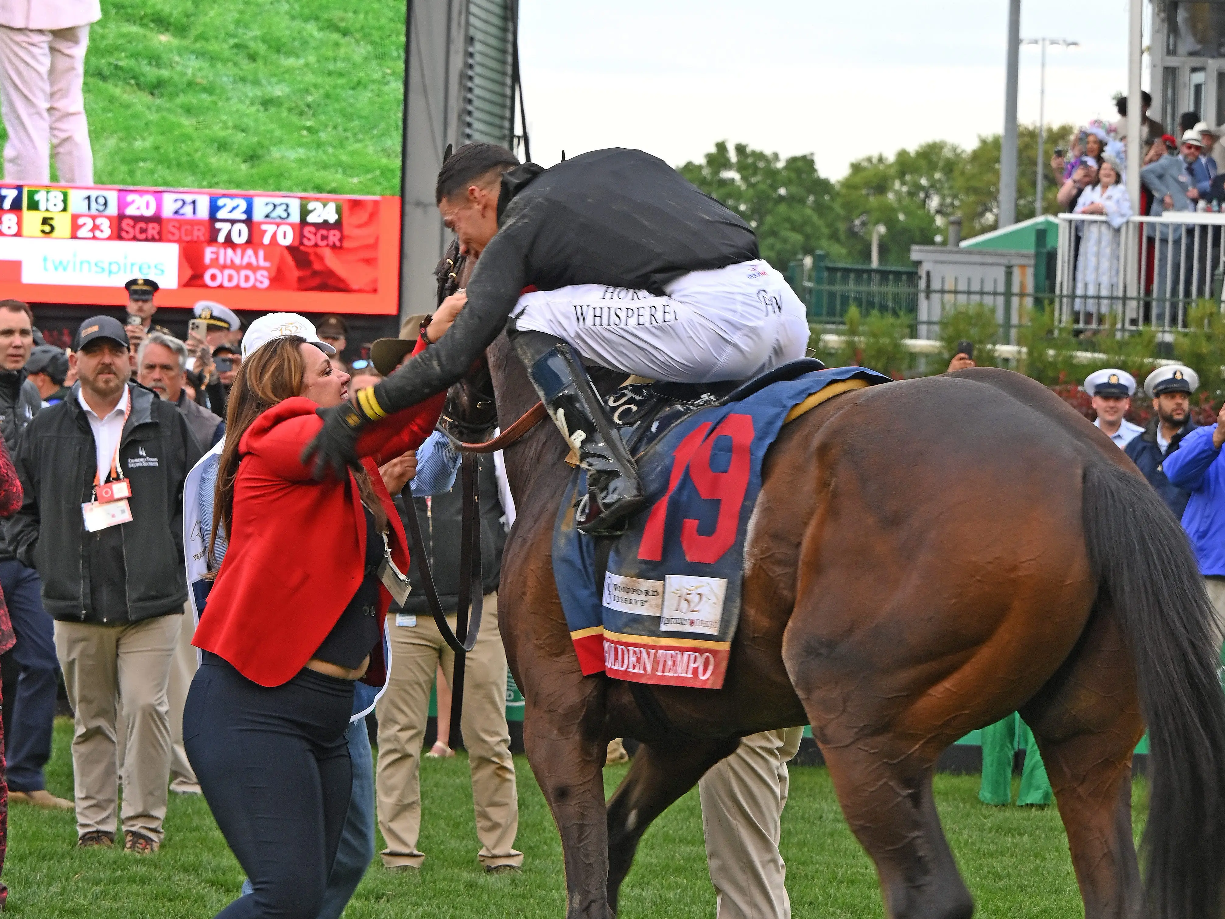 Cherie DeVaux with horse