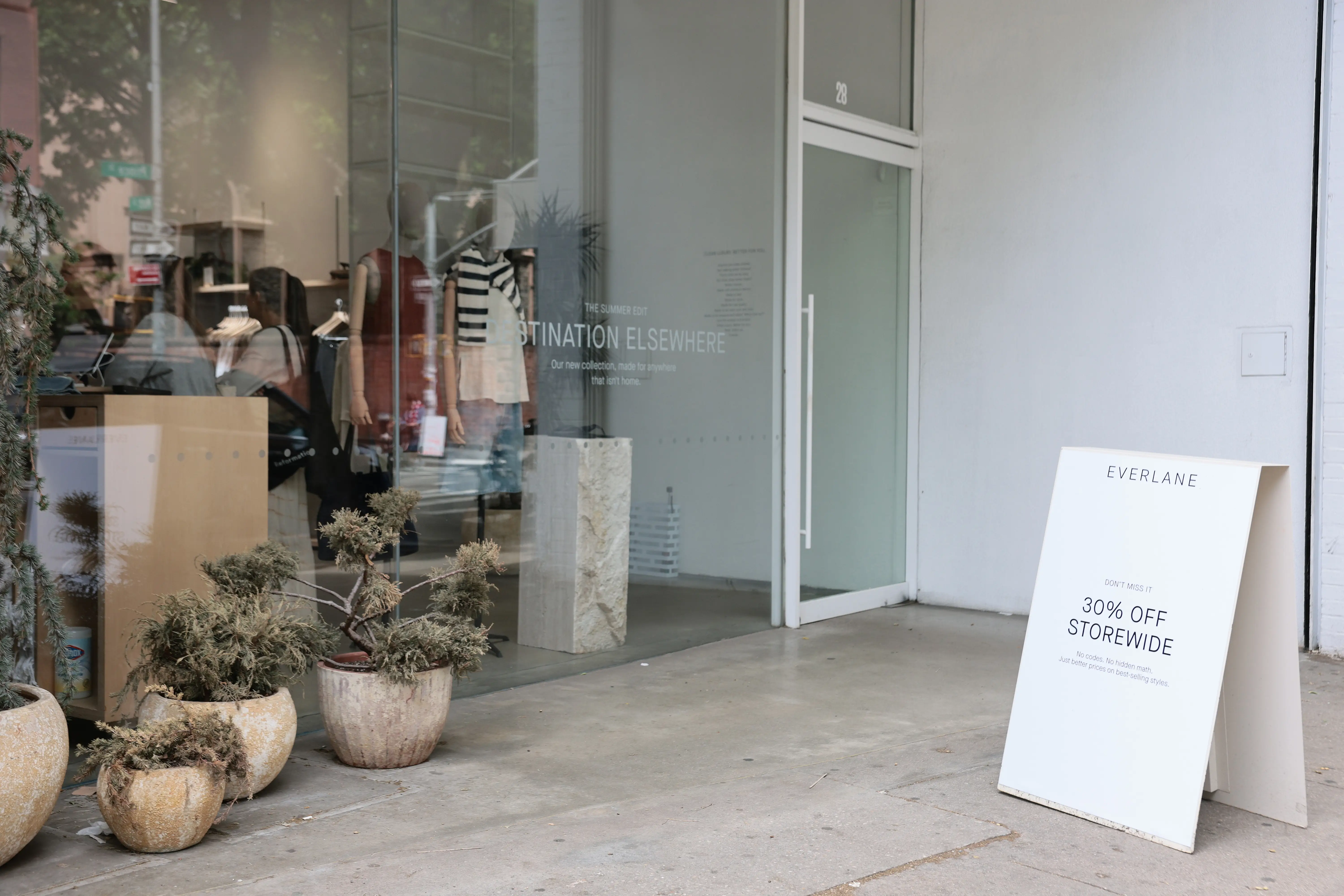 The Everlane Soho store is seen on May 22, 2026 in New York City