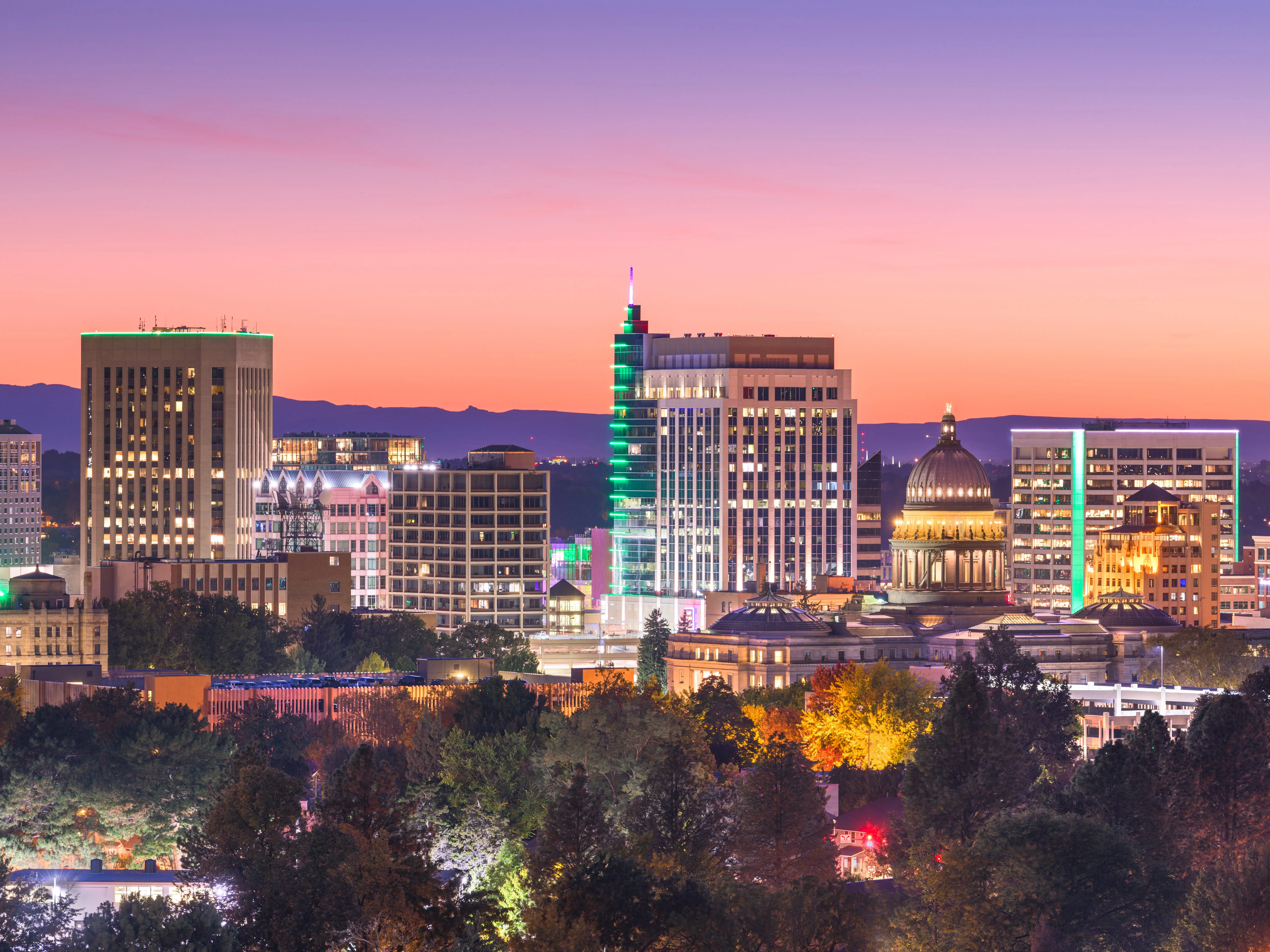 Buildings in Boise, Idaho.