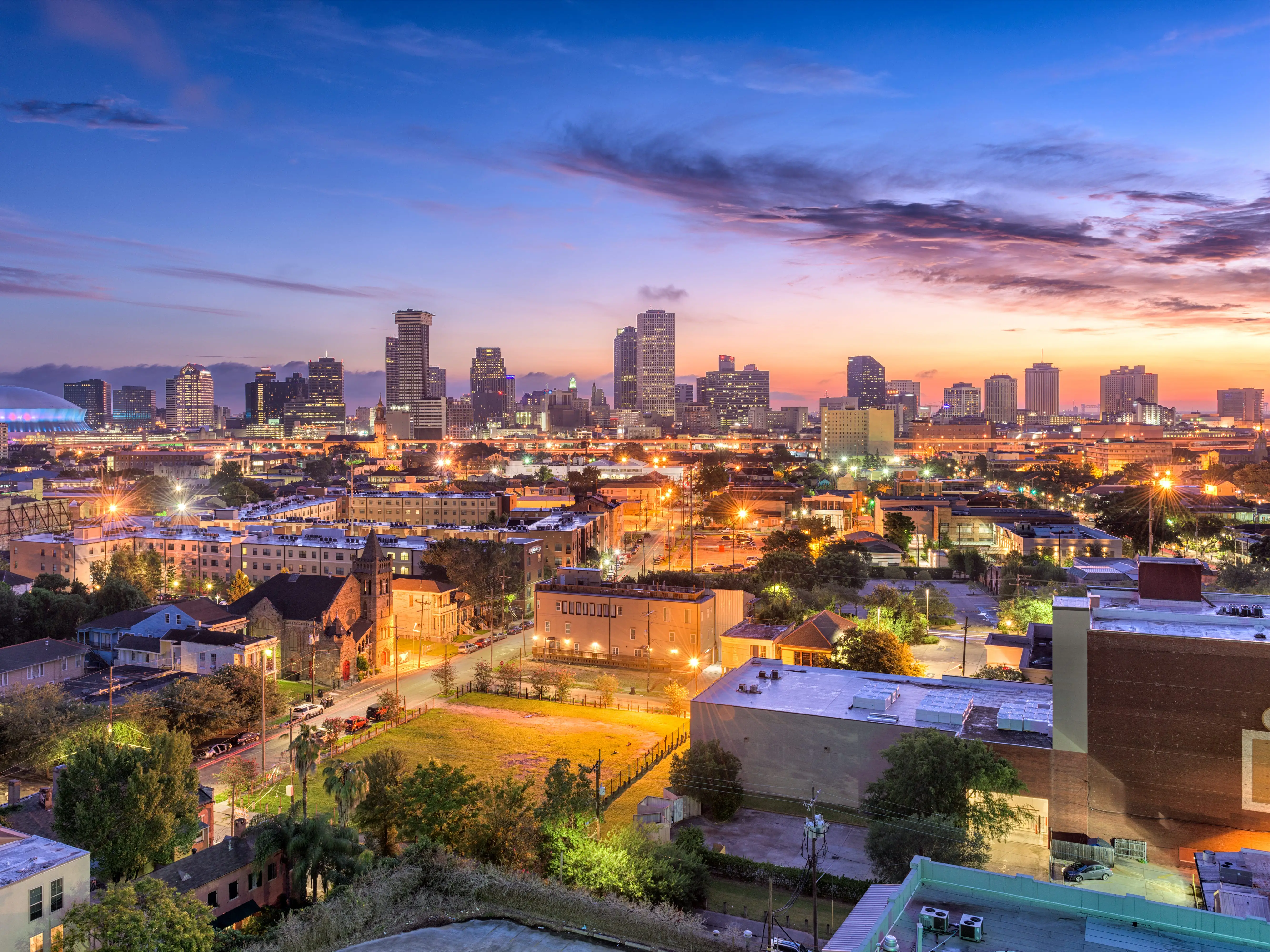 Buildings in New Orleans, Louisiana.
