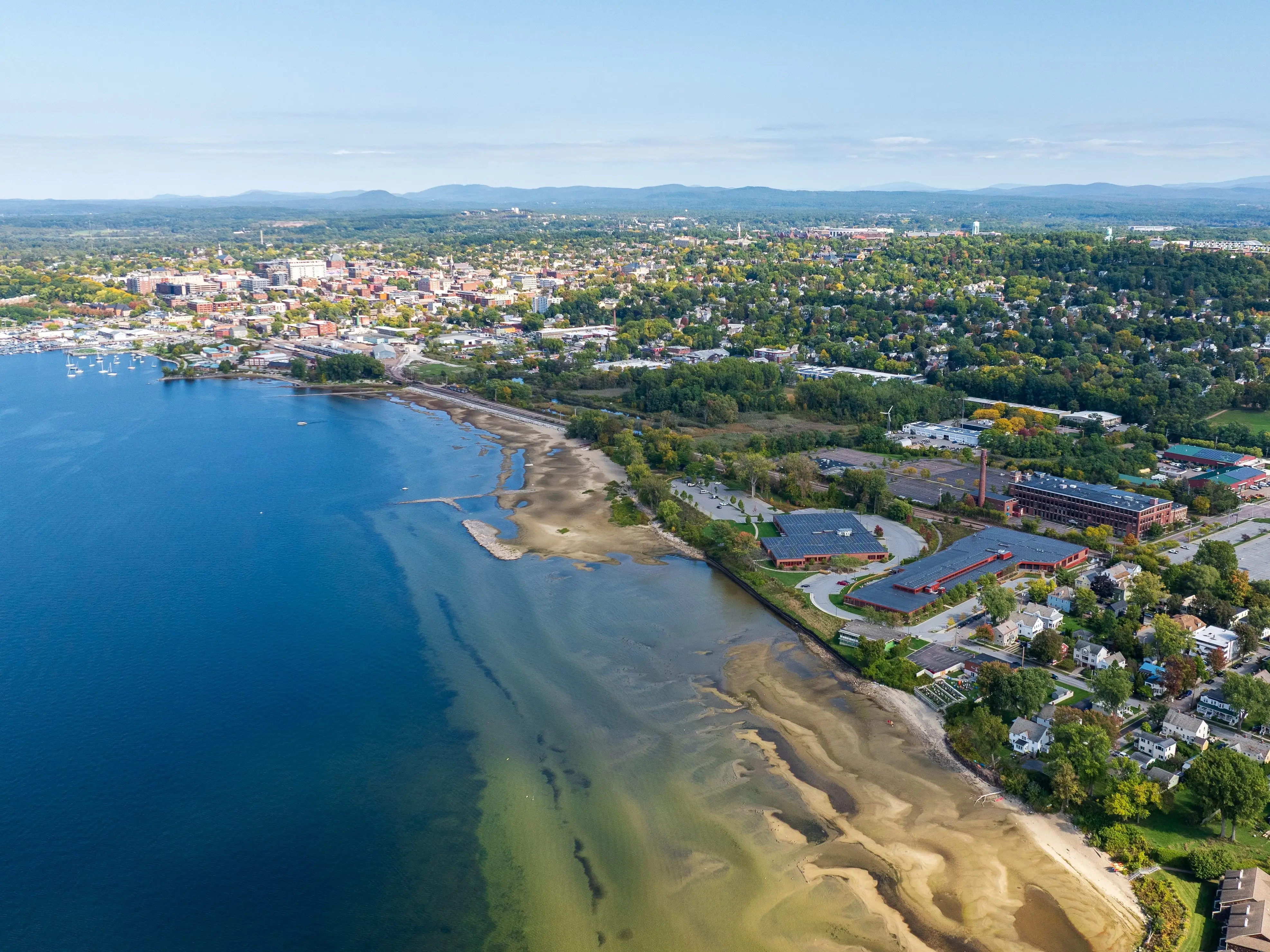 Burlington, Vermont coast.