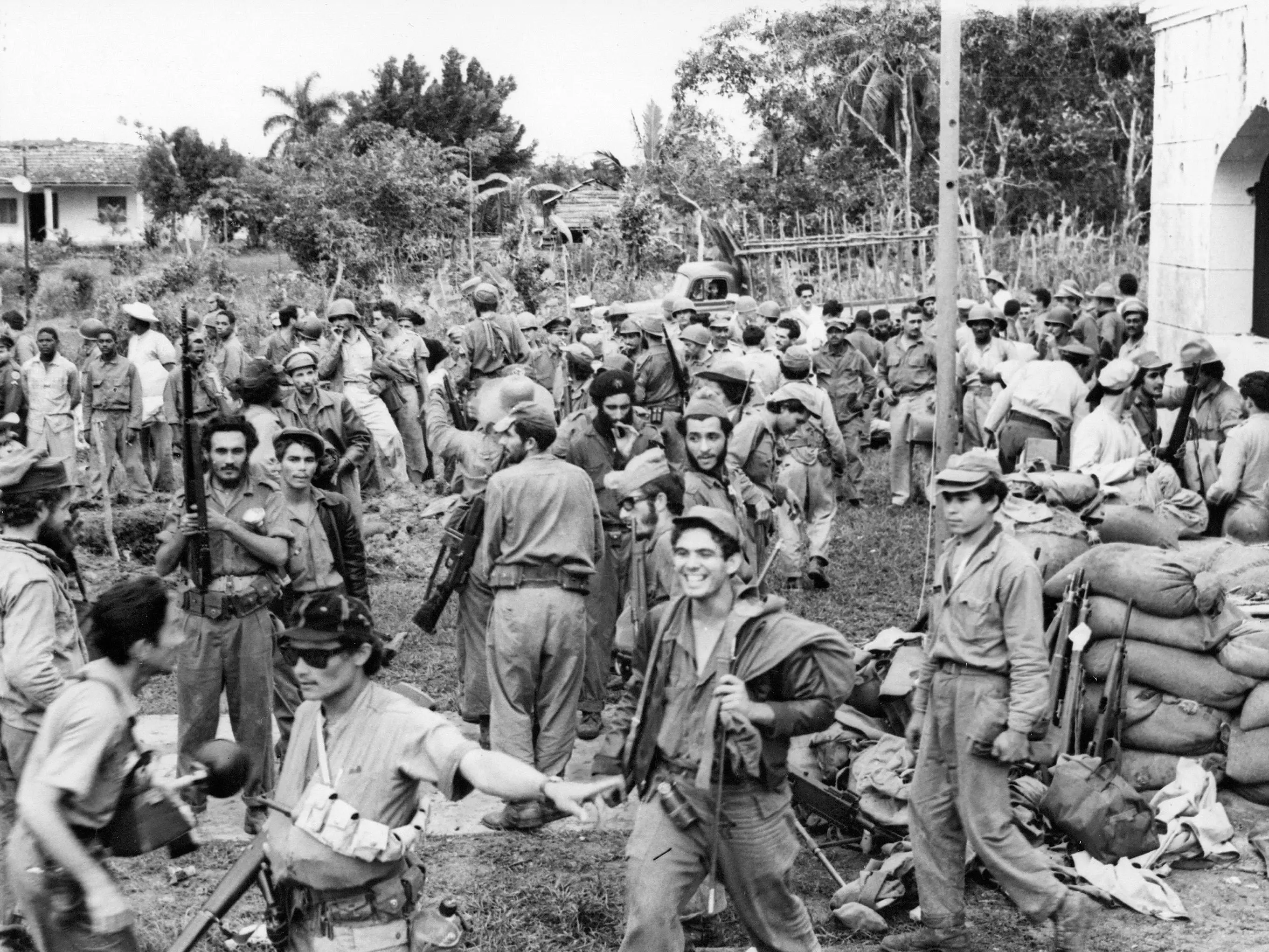 Cuba Revolution 1958/59 Fidel Castro's revolutionary army in the surroundings of Havana, shortly before the capture of the city