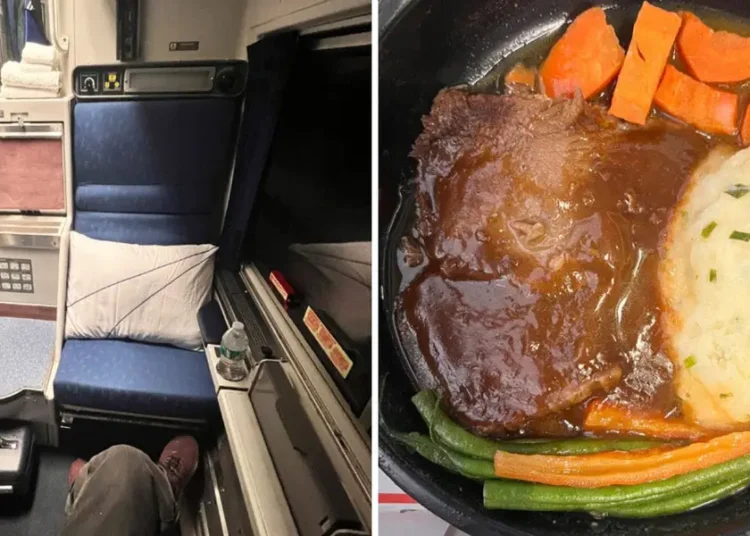 I upgraded my Amtrak seat to a 23-square-foot roomette by bidding $110. Here’s what the 15-hour train ride was like.
