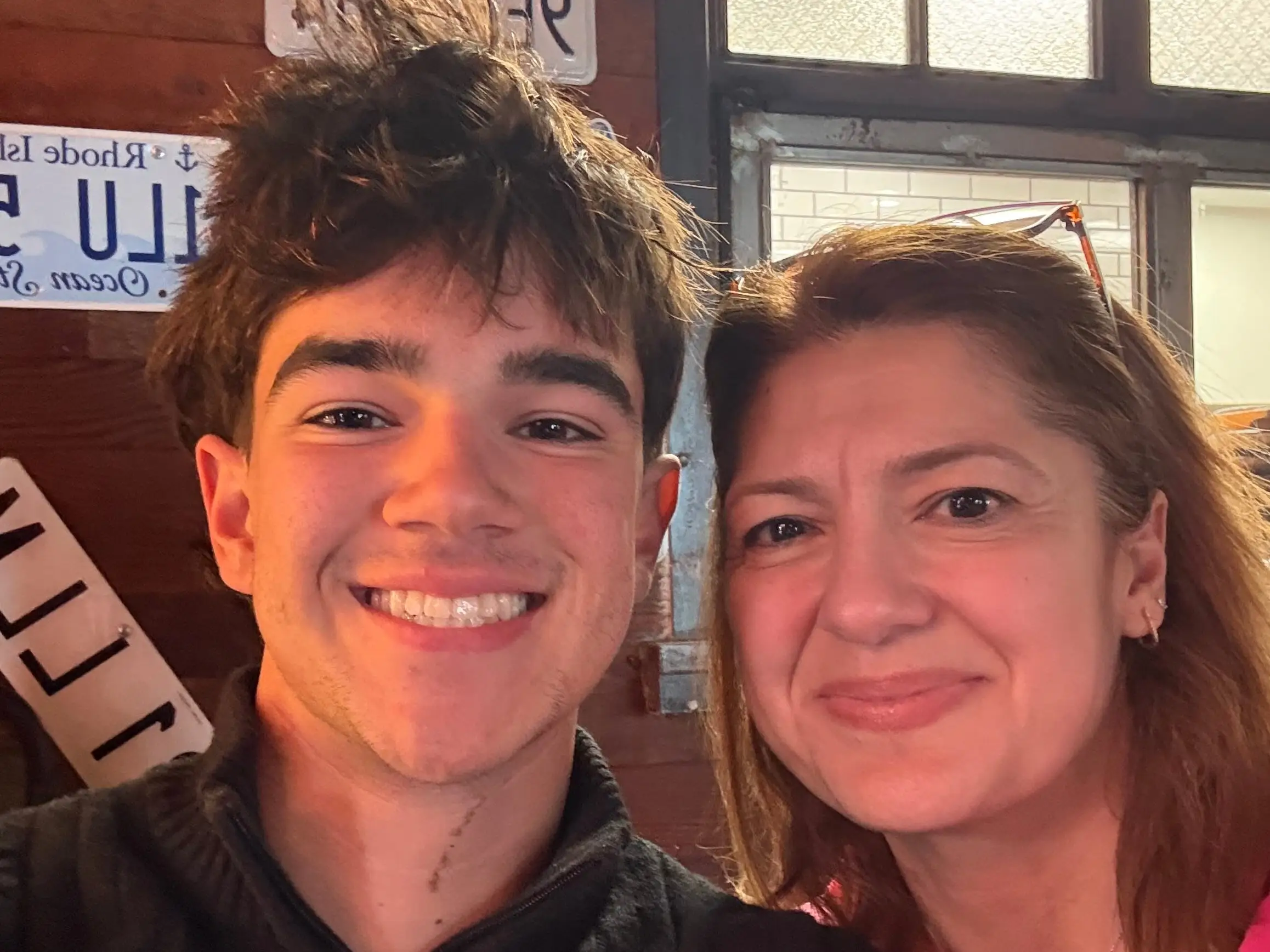 selfie of Pauliana Lara and her son