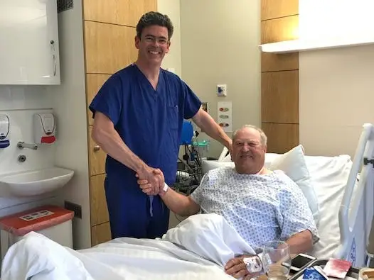 John Adams shaking hands with Dr. Hill in London