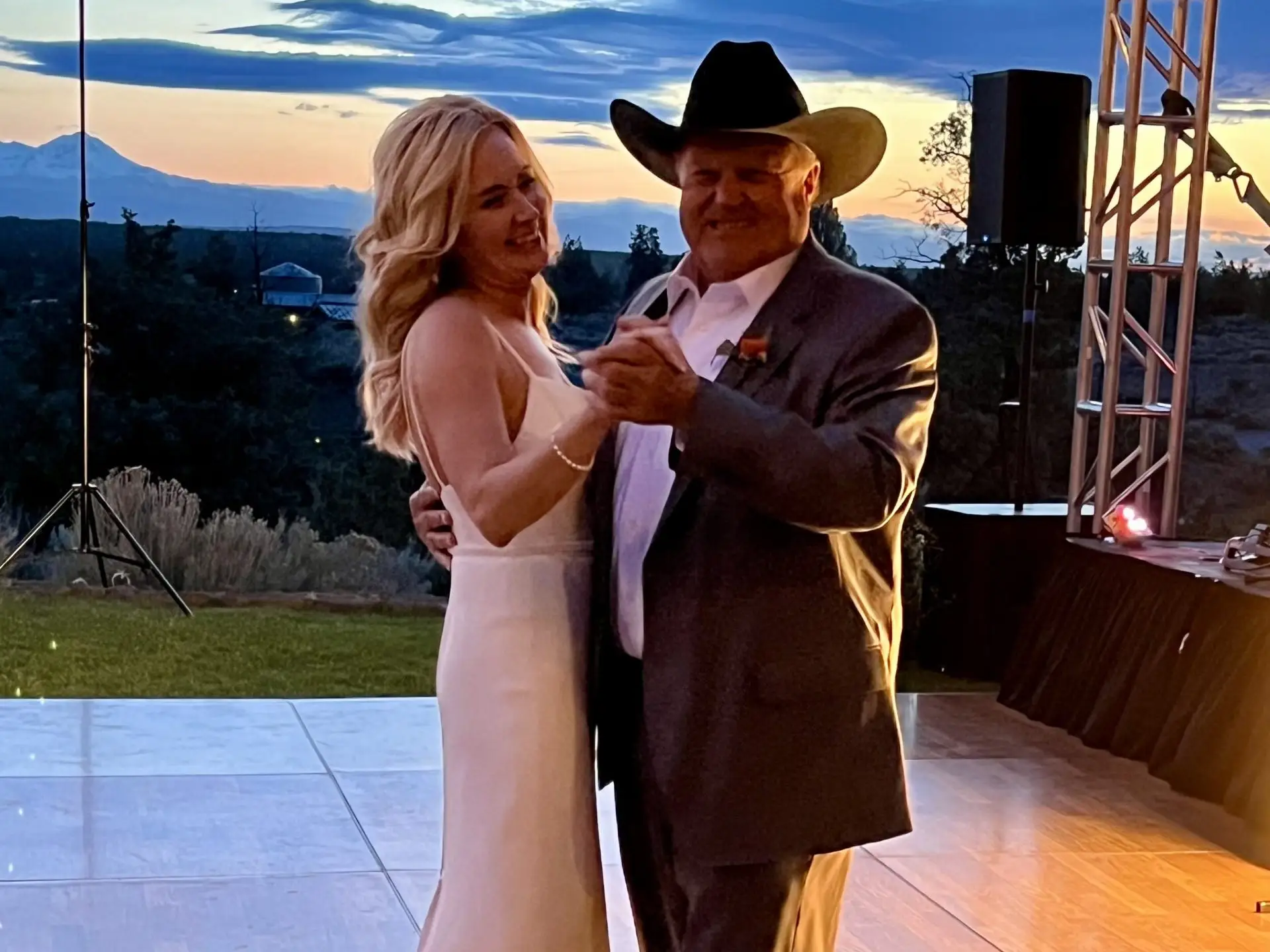 John Adams dancing with his daughter at her wedding.