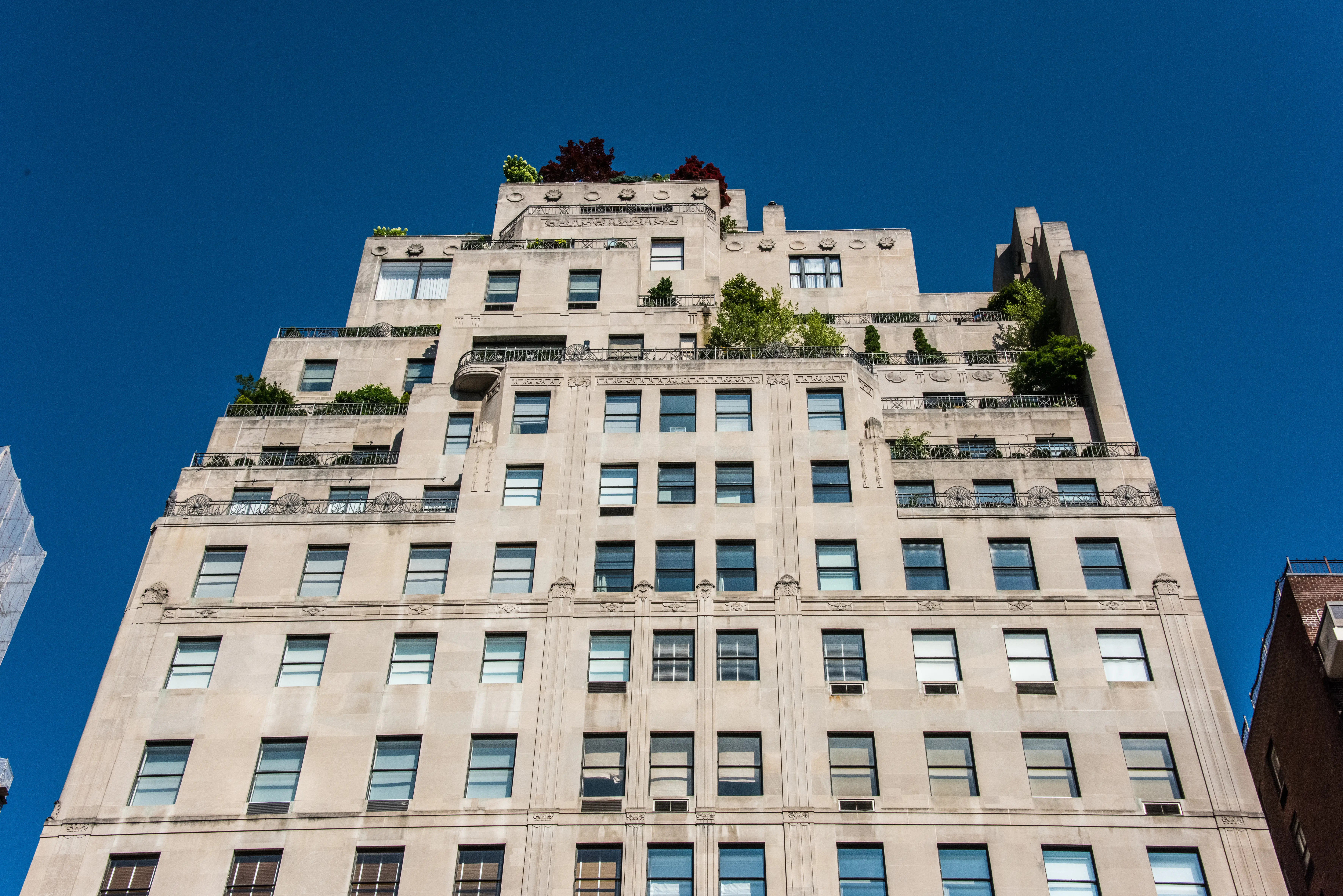 A three-floor penthouse at 740 Park Avenue in Manhattan.