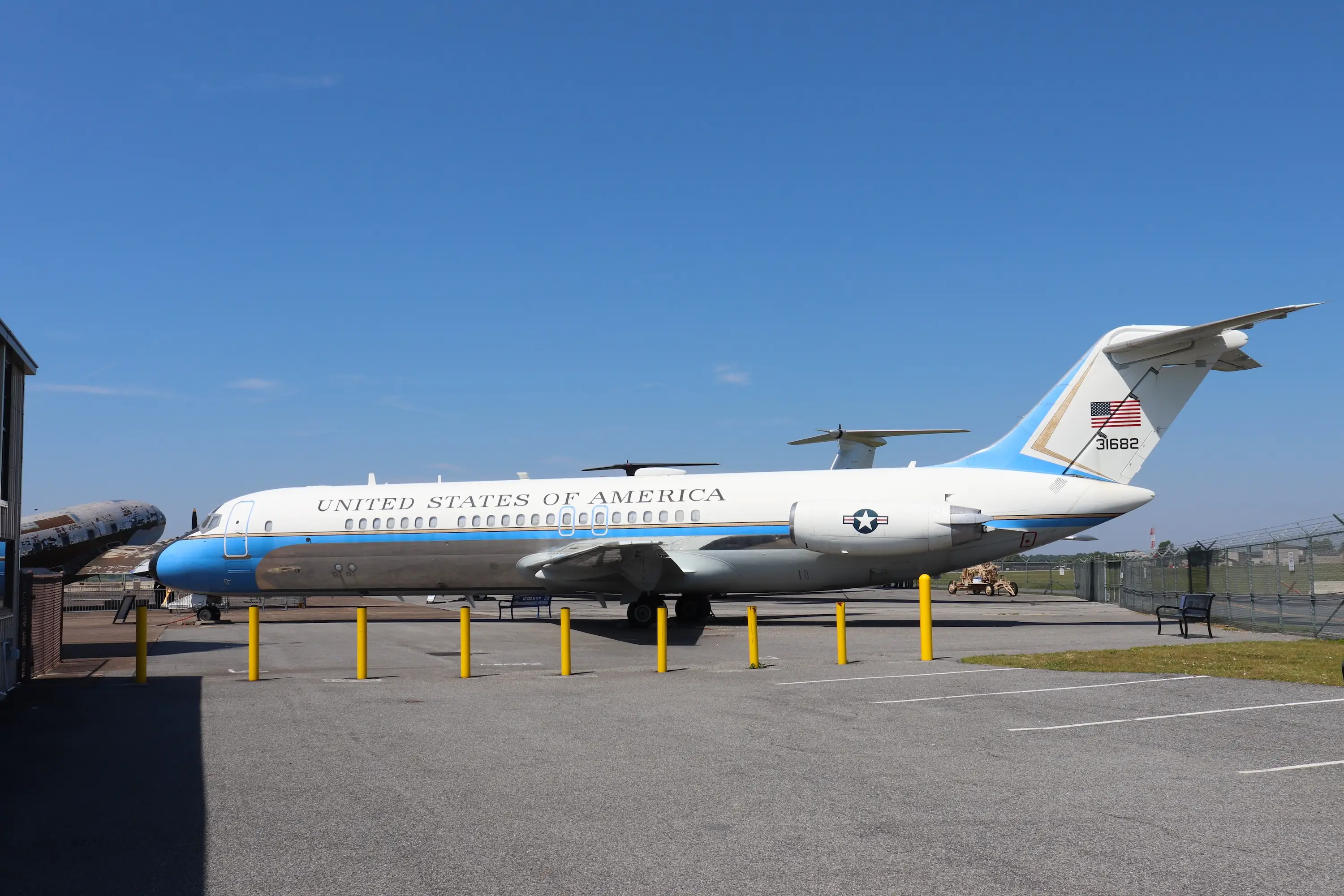 The VC-9C aircraft at the Air Mobility Command Museum.